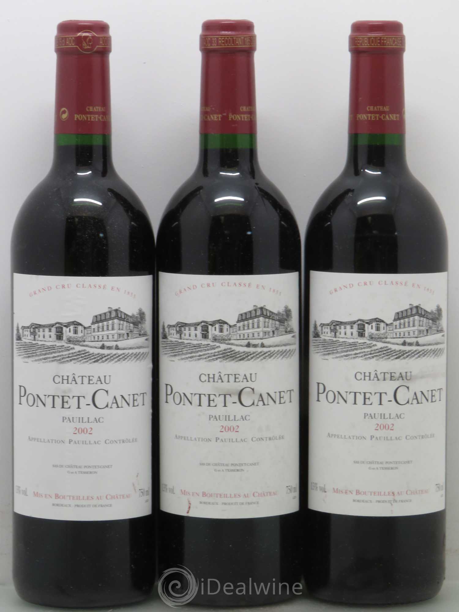 Château Pontet Canet 5ème Grand Cru Classé 2002 - Lot de 6 bouteilles - 2