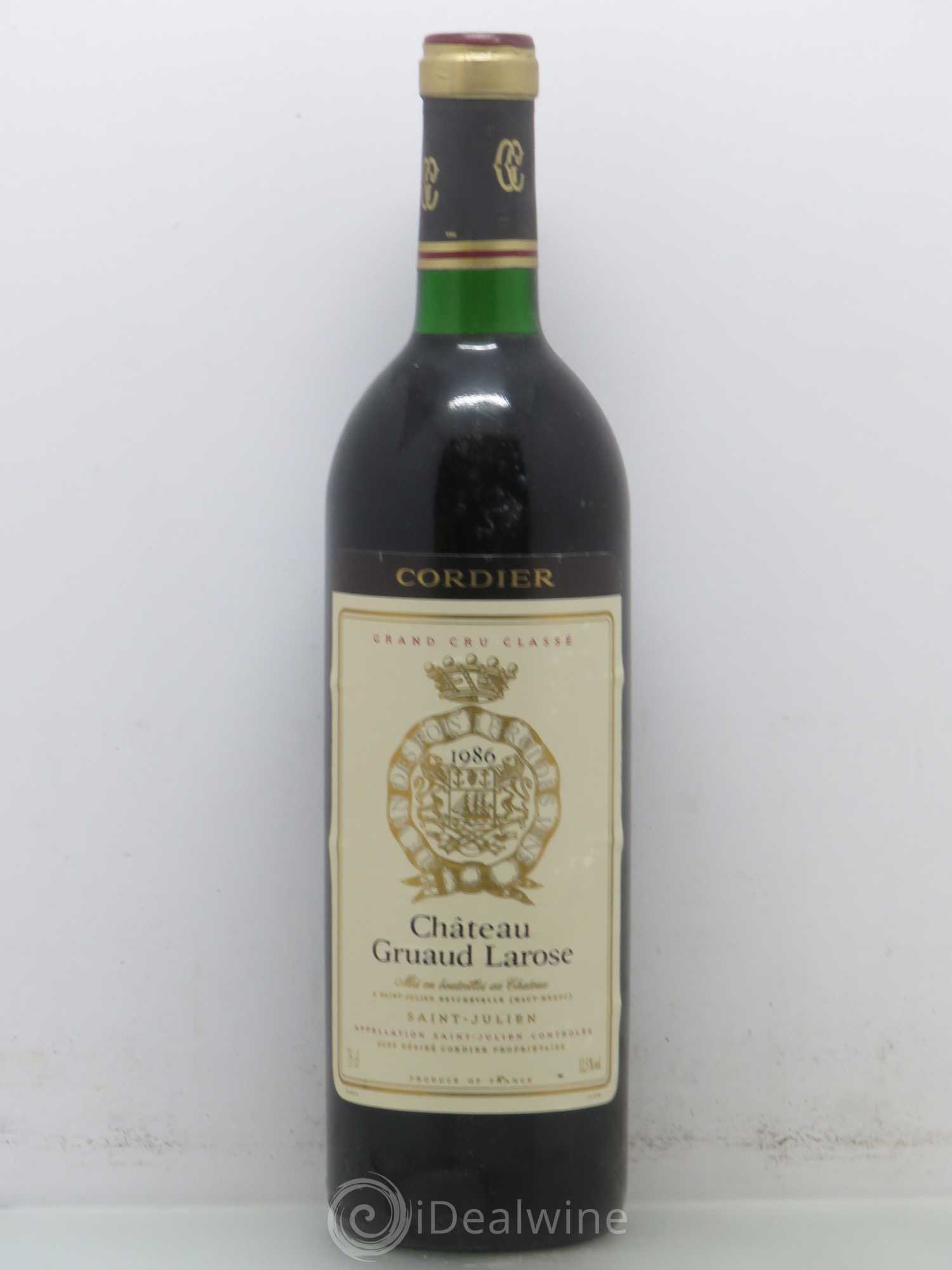 Château Gruaud Larose 2ème Grand Cru Classé 1986 - Lot de 1 bouteille - 0