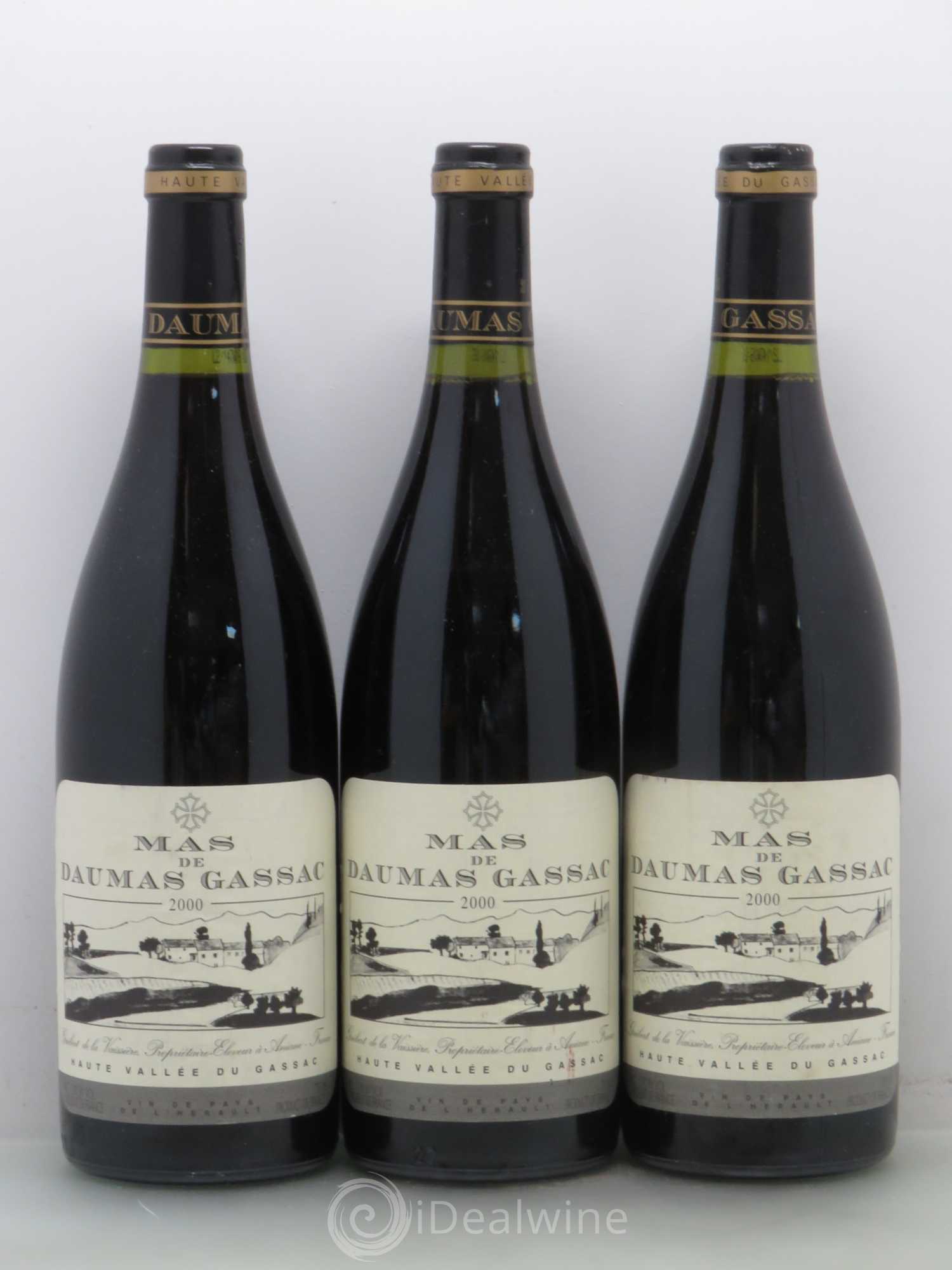 Saint-Guilhem-le-Désert - Cité d'Aniane Mas Daumas Gassac Famille Guibert de La Vaissière 2000 - Lot de 6 bouteilles - 1