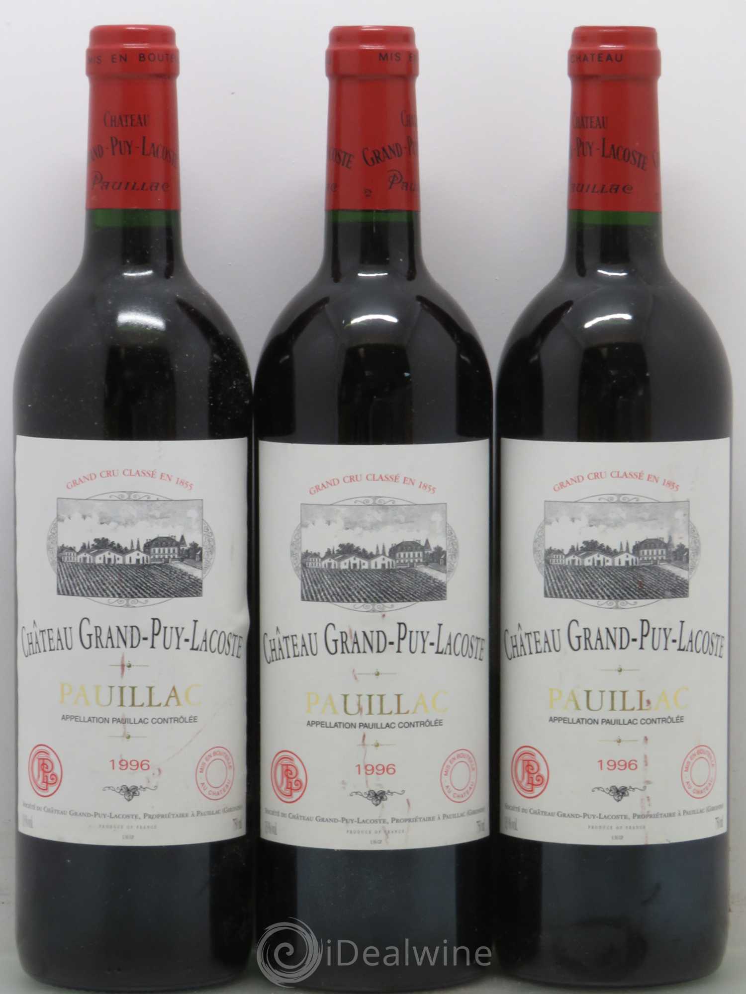 Château Grand Puy Lacoste 5ème Grand Cru Classé 1996 - Lotto di 12 bottiglie - 2