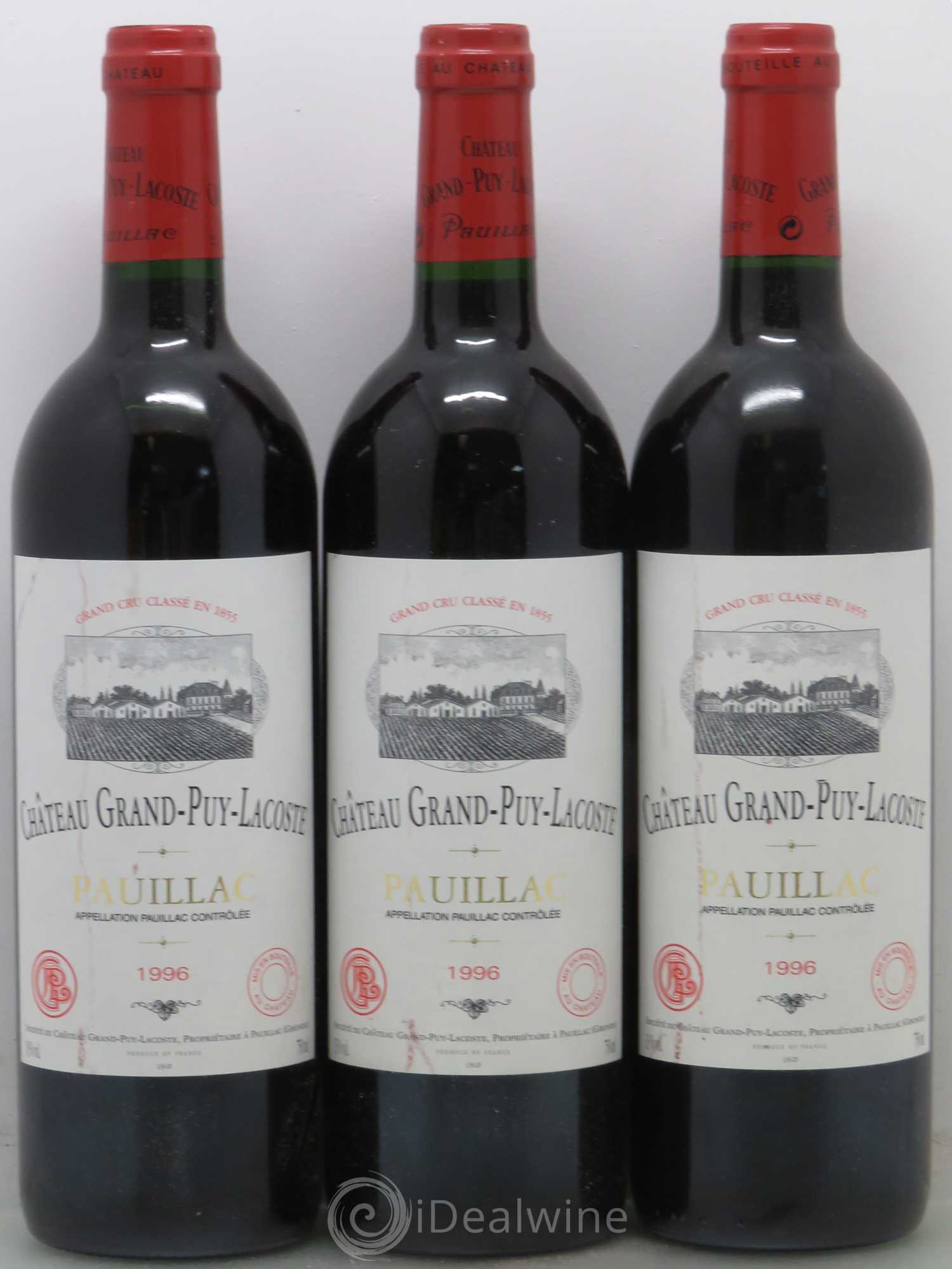 Château Grand Puy Lacoste 5ème Grand Cru Classé 1996 - Lotto di 12 bottiglie - 4