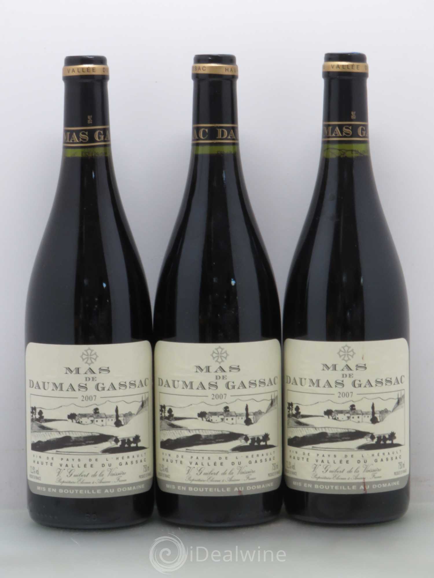 Saint-Guilhem-le-Désert - Cité d'Aniane Mas Daumas Gassac Famille Guibert de La Vaissière 2007 - Lot de 6 bouteilles - 2