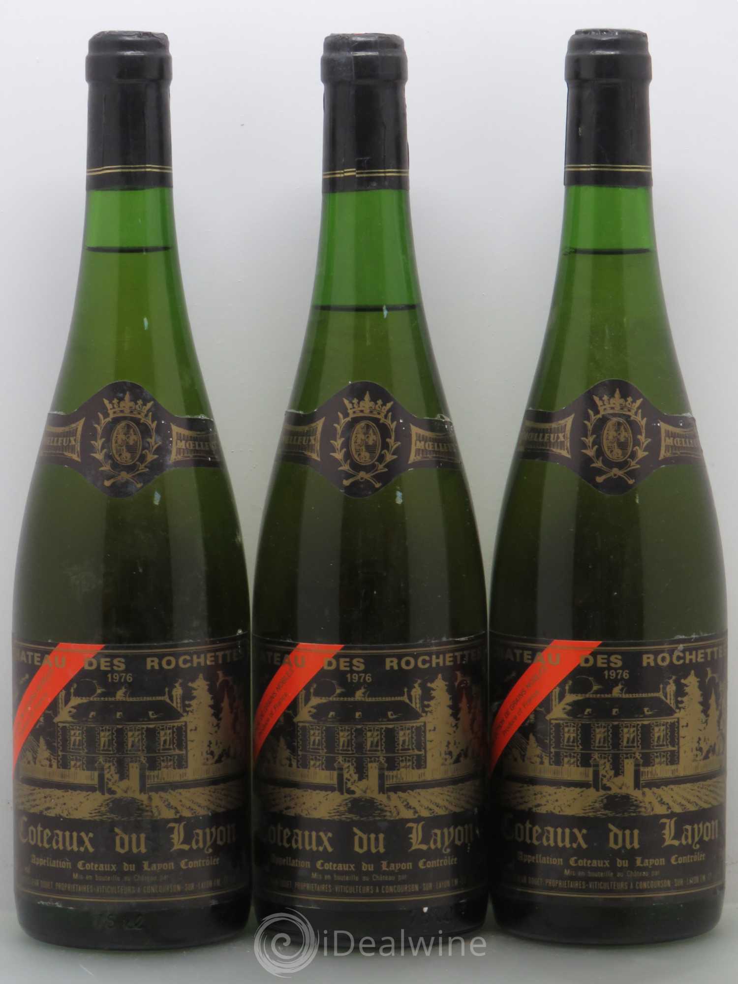 Coteaux du Layon Rochettes Sélection de Graines nobles 1976 - Lotto di 3 bottiglie - 0