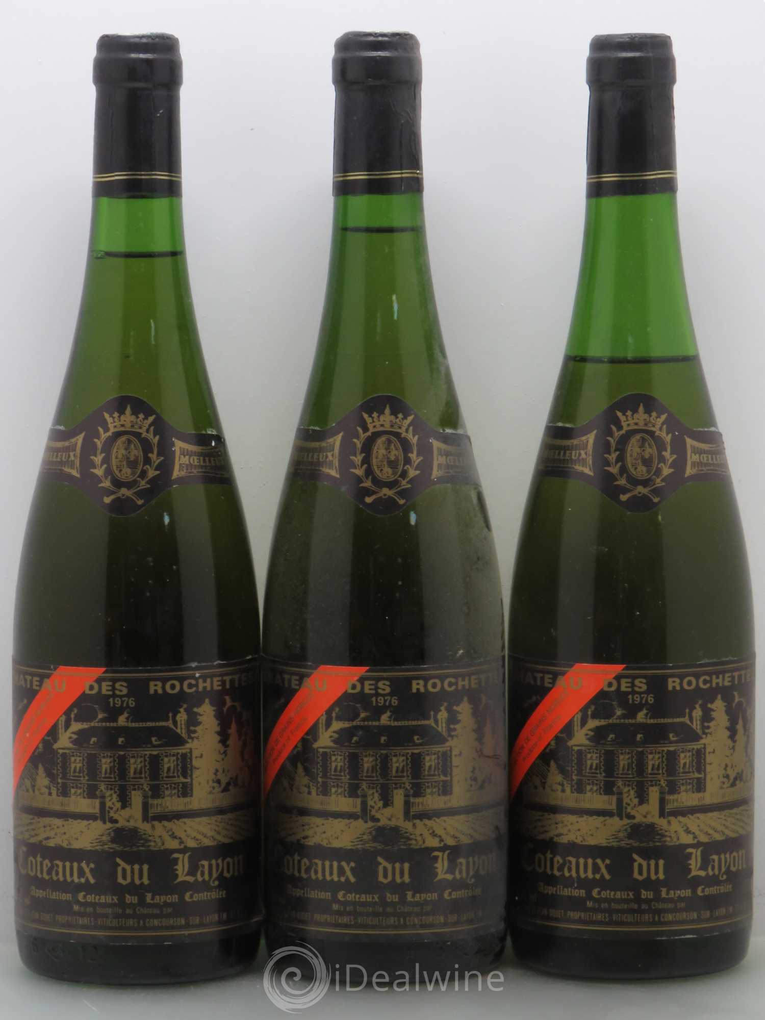 Coteaux du Layon Rochettes Sélection de Graines nobles 1976 - Lotto di 3 bottiglie - 0