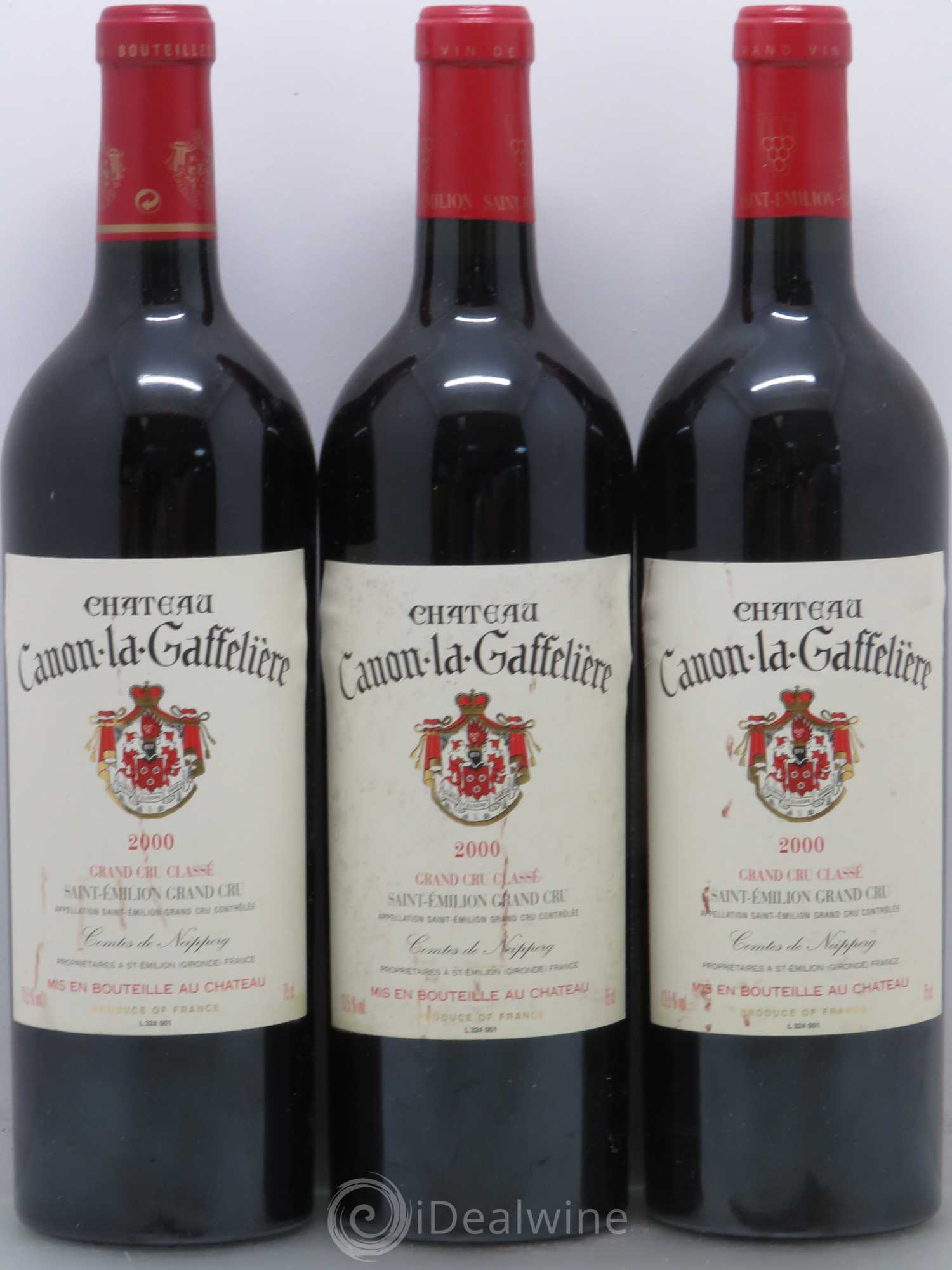 Château Canon la Gaffelière 1er Grand Cru Classé B 2000 - Lot de 12 bouteilles - 1