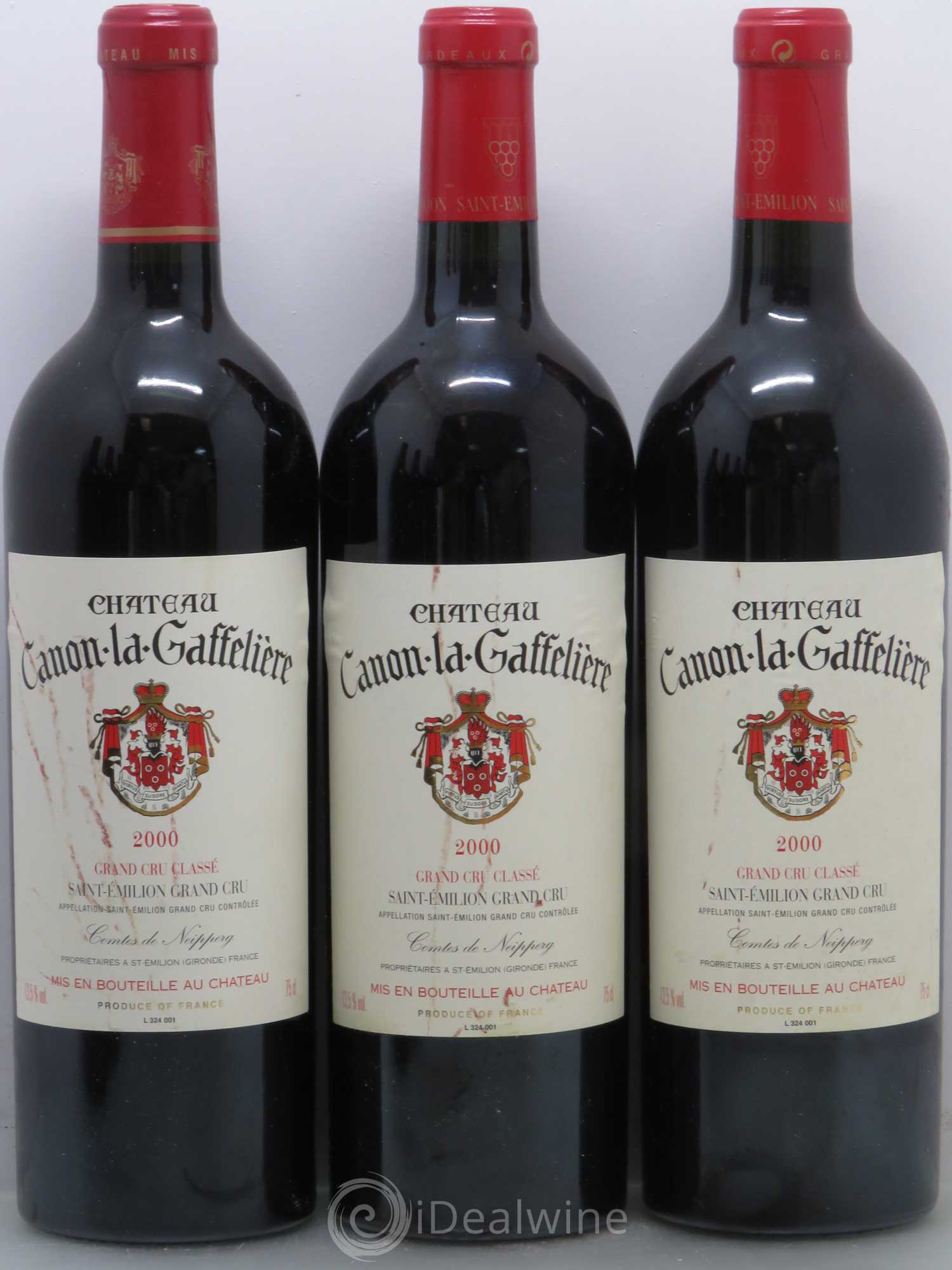 Château Canon la Gaffelière 1er Grand Cru Classé B 2000 - Lot de 12 bouteilles - 1