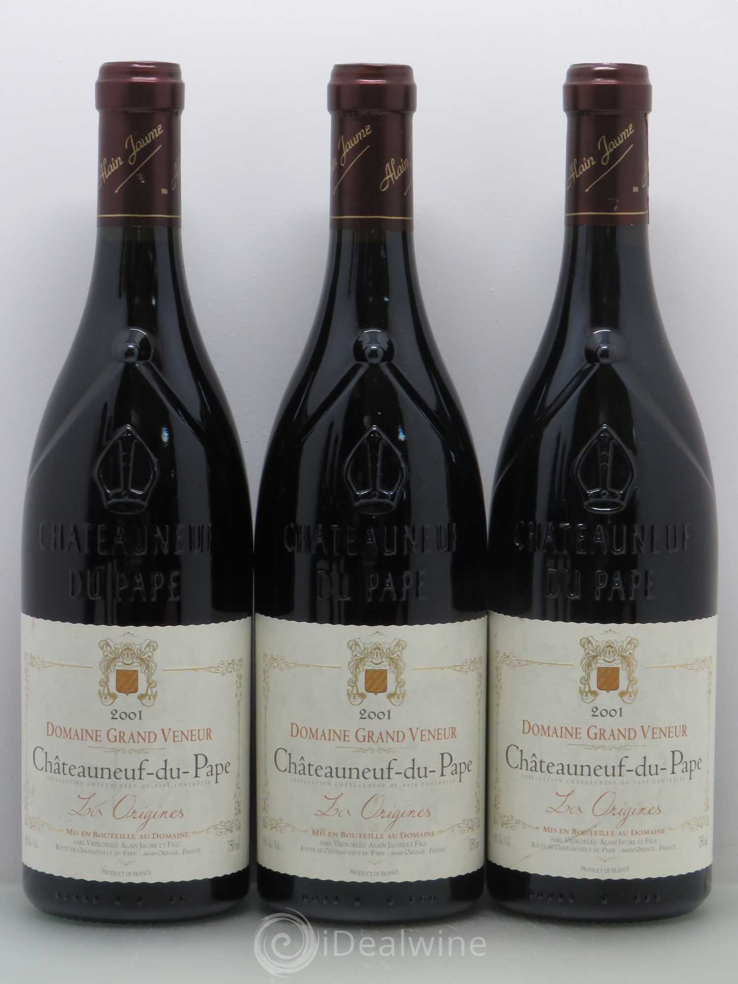 Châteauneuf-du-Pape Les Origines Grand Veneur (Domaine) 2001 - Lotto di 6 bottiglie - 1