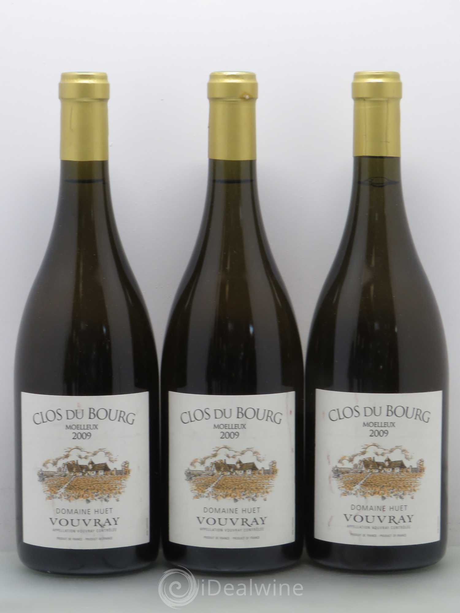 Vouvray Clos du Bourg Moelleux Domaine Huet 2009 - Lotto di 6 bottiglie - 1