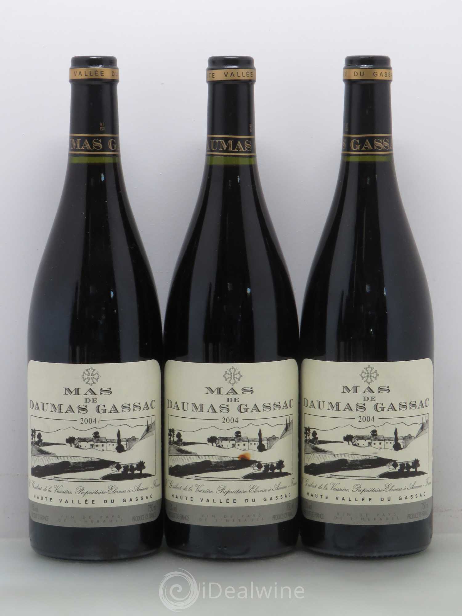 Saint-Guilhem-le-Désert - Cité d'Aniane Mas Daumas Gassac Famille Guibert de La Vaissière 2004 - Lot de 6 bouteilles - 1