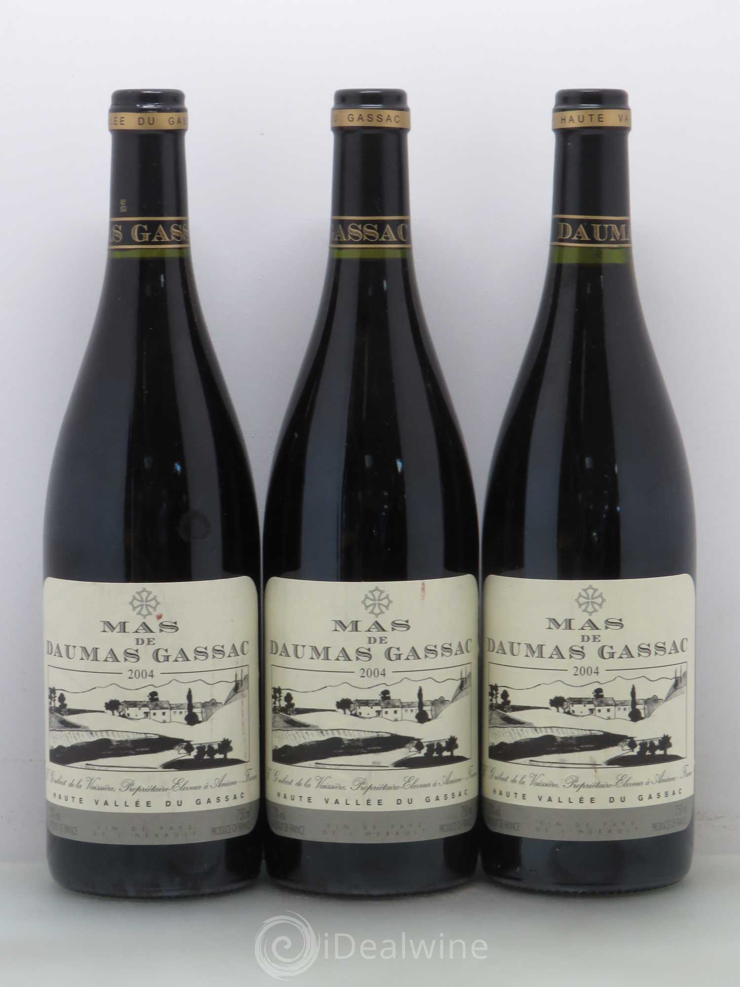 Saint-Guilhem-le-Désert - Cité d'Aniane Mas Daumas Gassac Famille Guibert de La Vaissière 2004 - Lot de 6 bouteilles - 2