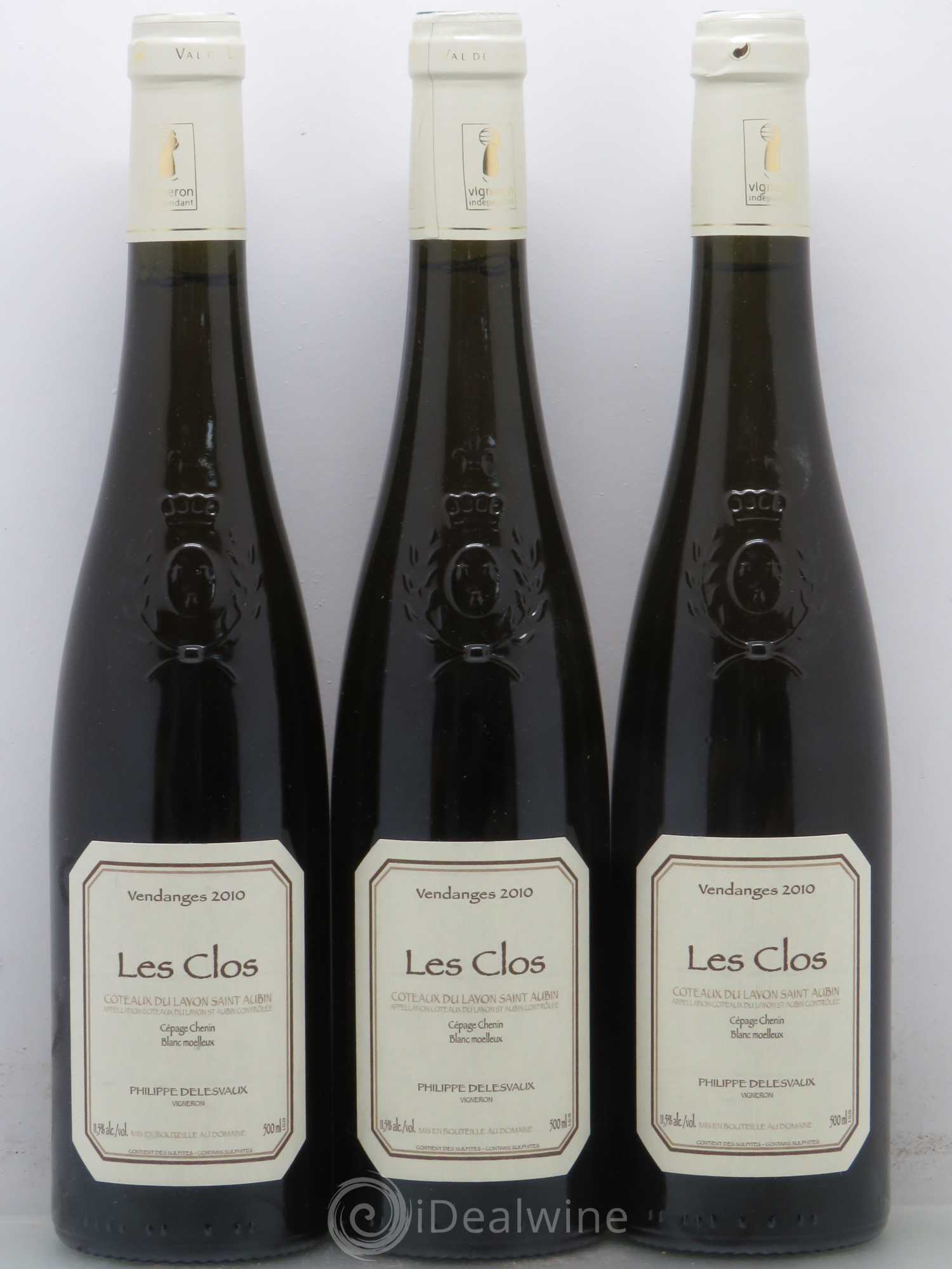 Coteaux du Layon 2010 - Posten von 3 Demi-Flaschen - 0