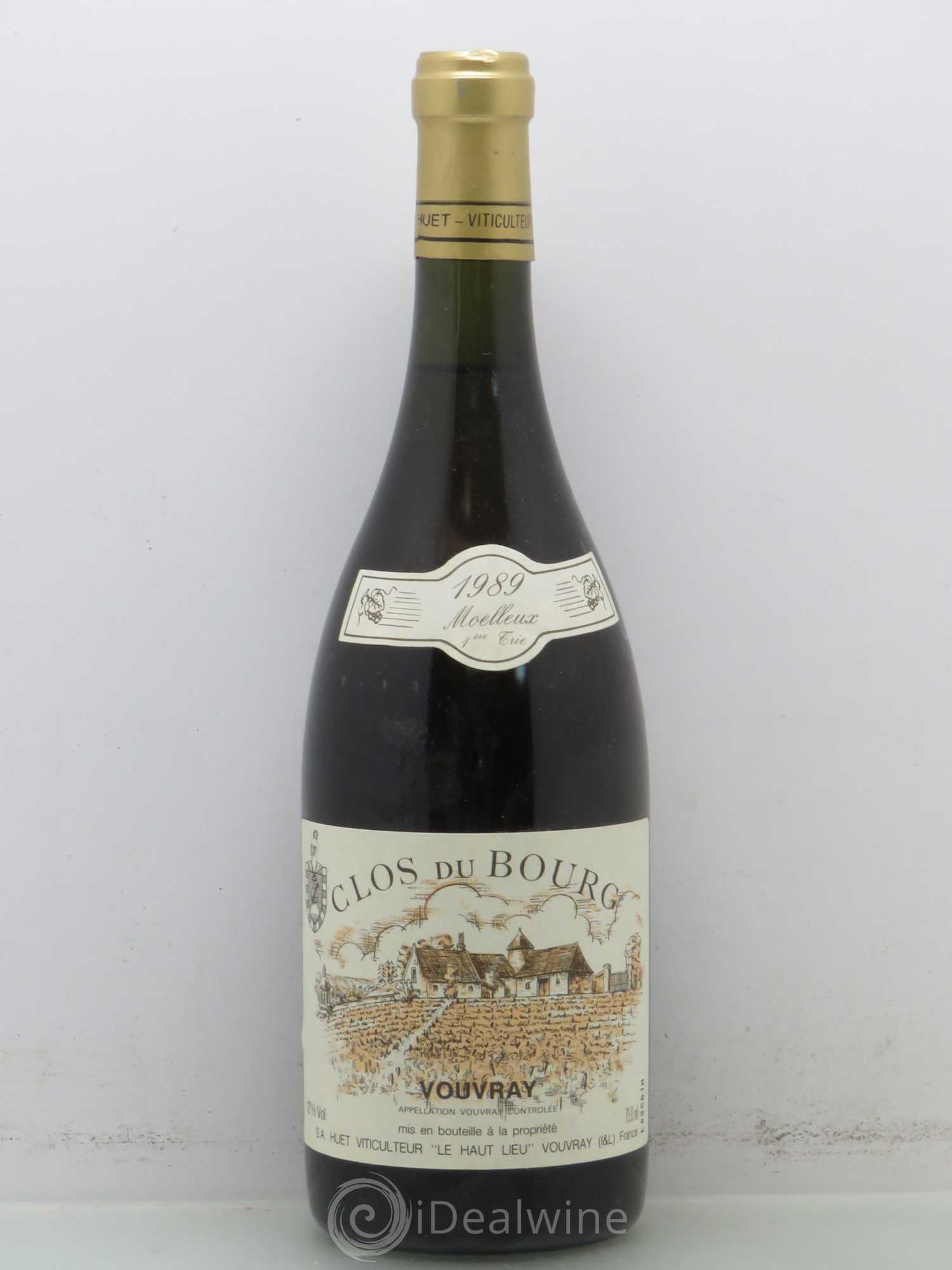 Vouvray Clos du Bourg Moelleux Domaine Huet 1989 - Posten von 1 Flasche - 0