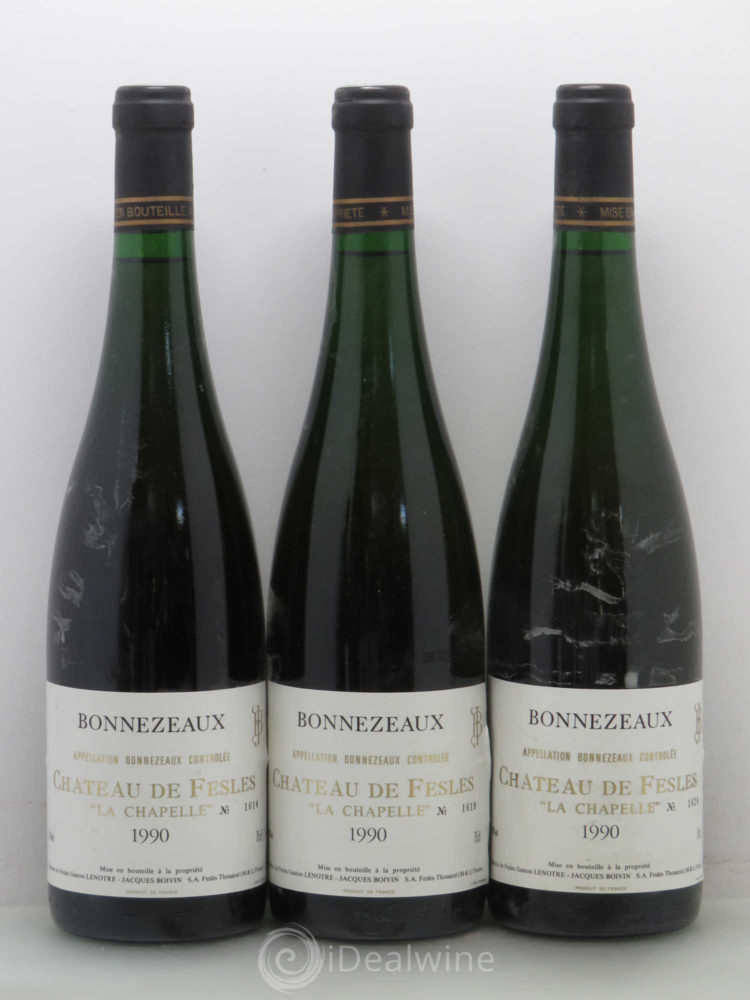 Bonnezeaux La Chapelle Château de Fesles 1990 - Lotto di 6 bottiglie - 1