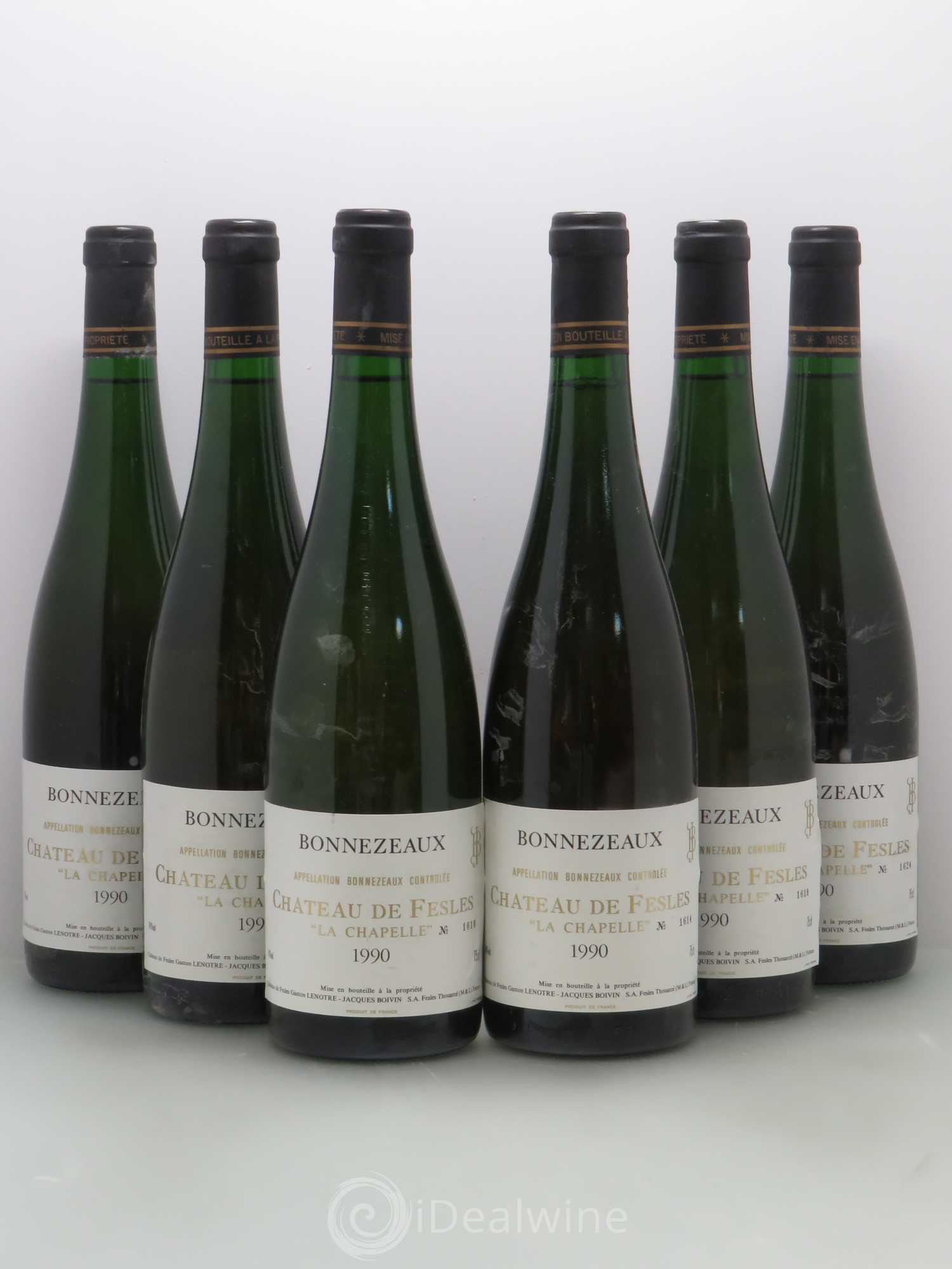 Bonnezeaux La Chapelle Château de Fesles 1990 - Lotto di 6 bottiglie - 0