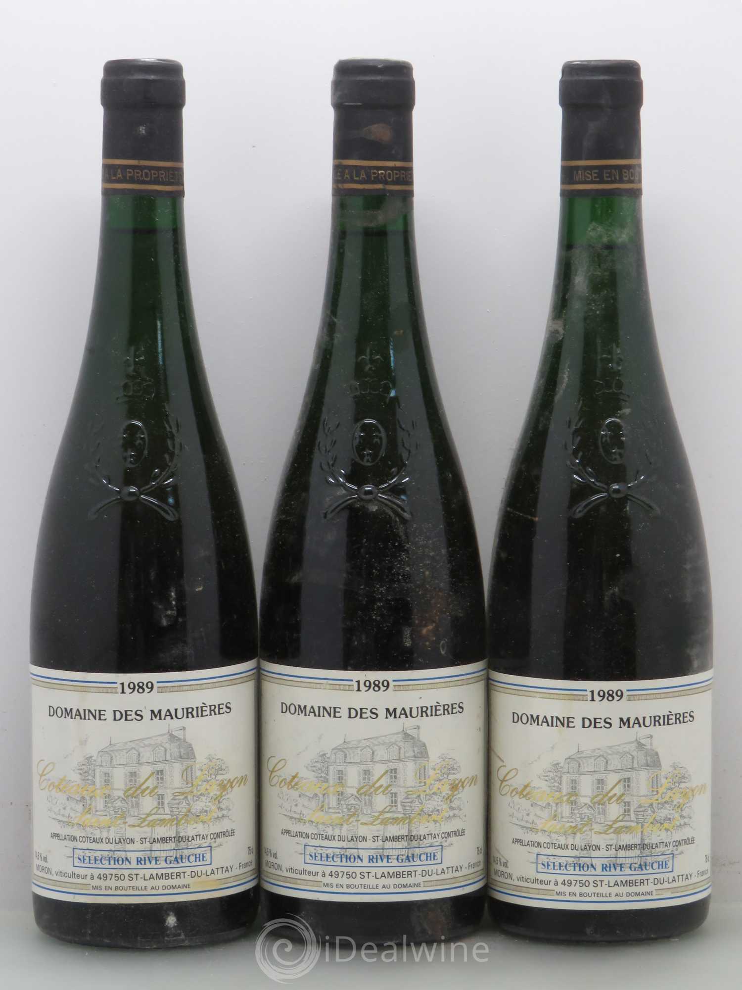 Coteaux du Layon St Lambert Maurieres Des Rive Gauche 1989 - Lotto di 3 bottiglie - 0