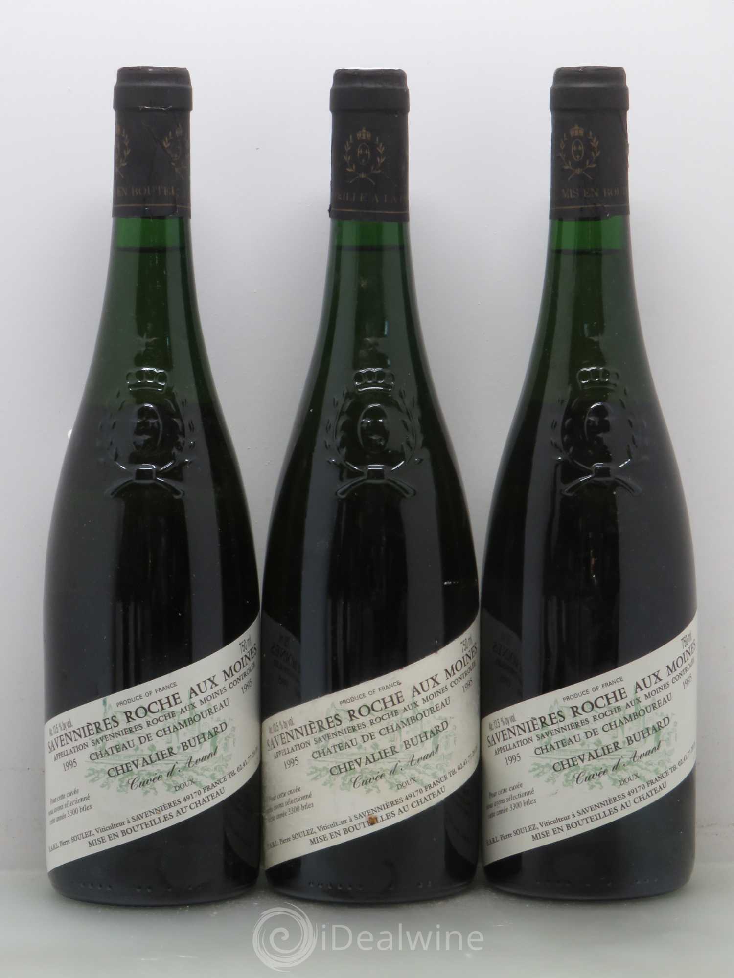 Savennières Roche Aux Moines Chamboureau Chevalier Buhard Moelleux Cuvée d avant 1995 - Posten von 6 Flaschen - 1
