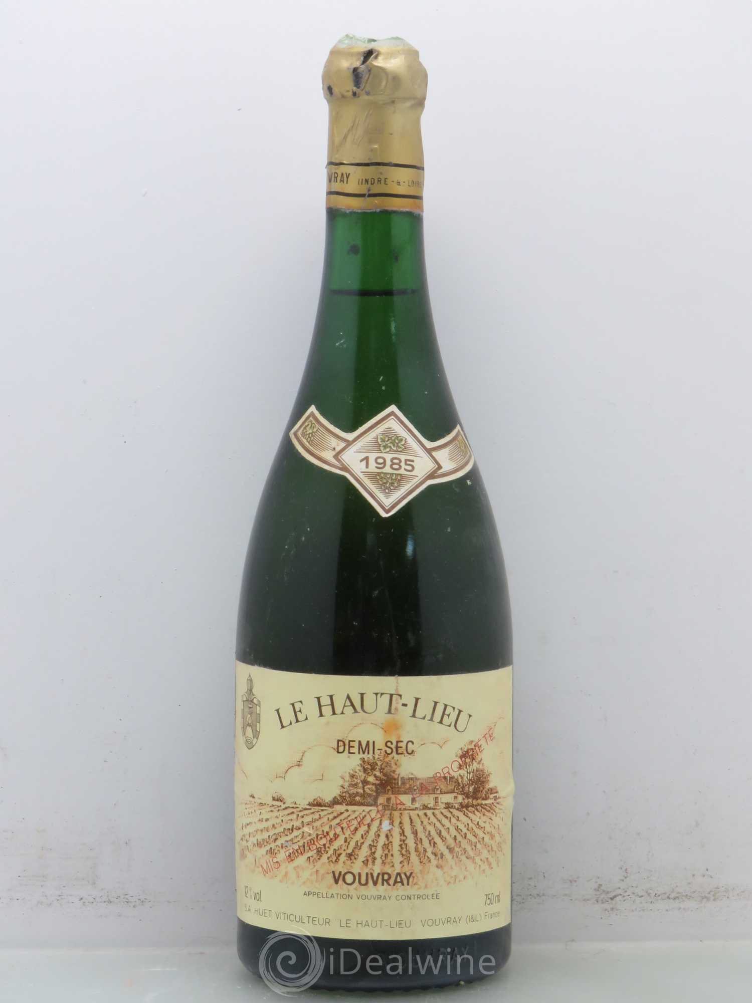 Vouvray Le Haut-Lieu Demi-Sec Domaine Huet 1985 - Lot de 1 bouteille - 0