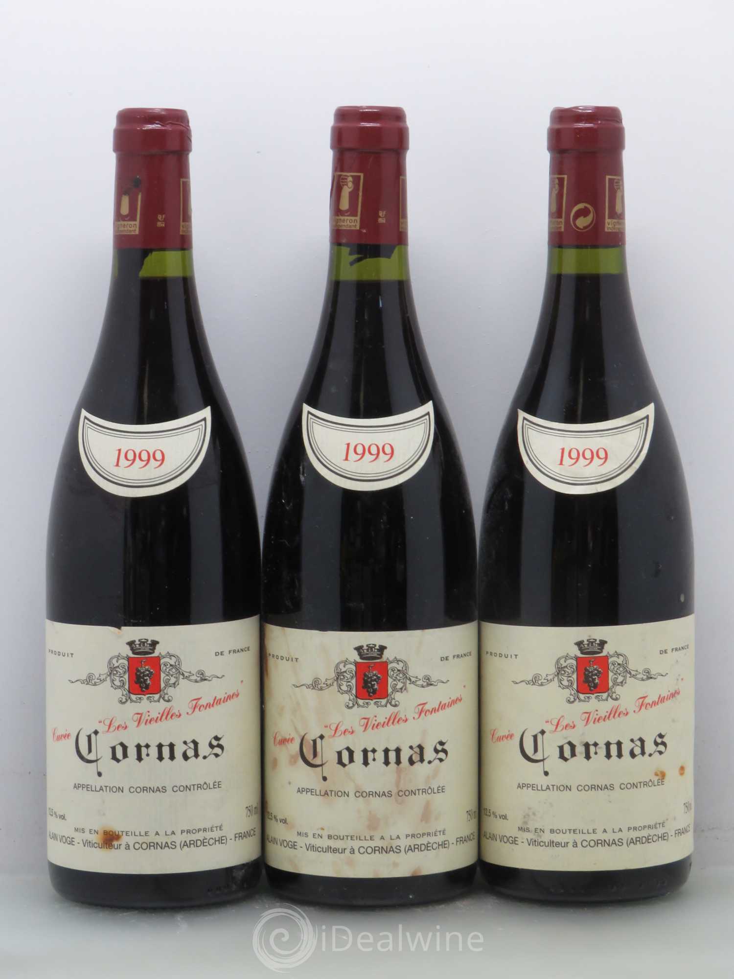 Cornas Les Vieilles Fontaines Alain Voge (Domaine) 1999 - Lot de 6 bouteilles - 2