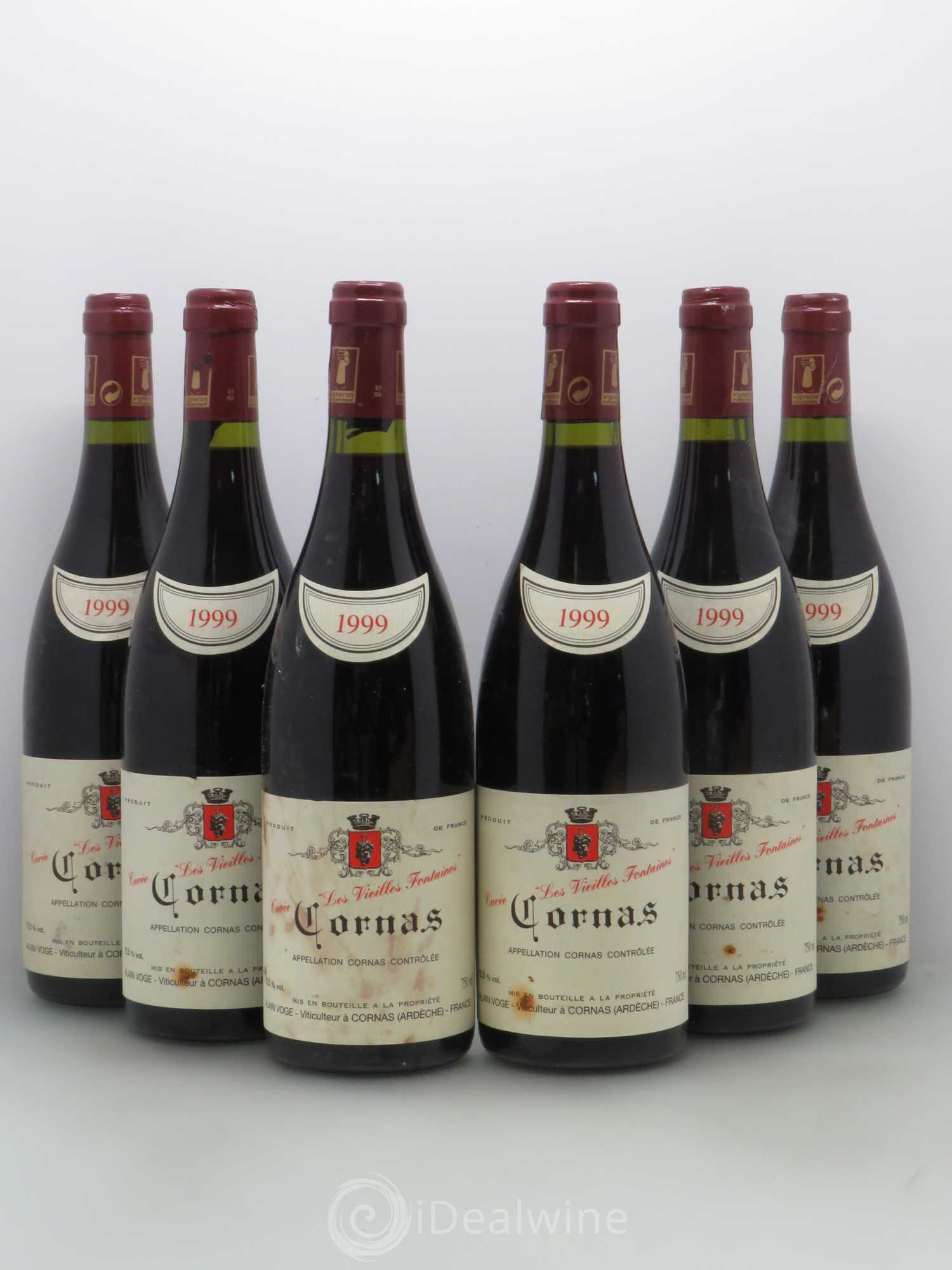 Cornas Les Vieilles Fontaines Alain Voge (Domaine) 1999 - Lot de 6 bouteilles - 0