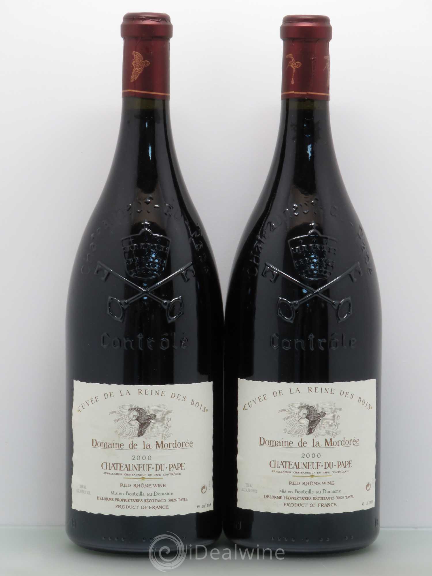 Châteauneuf-du-Pape Cuvée de la Reine des Bois La Mordorée (Domaine de) 2000 - Lot de 2 magnums - 0