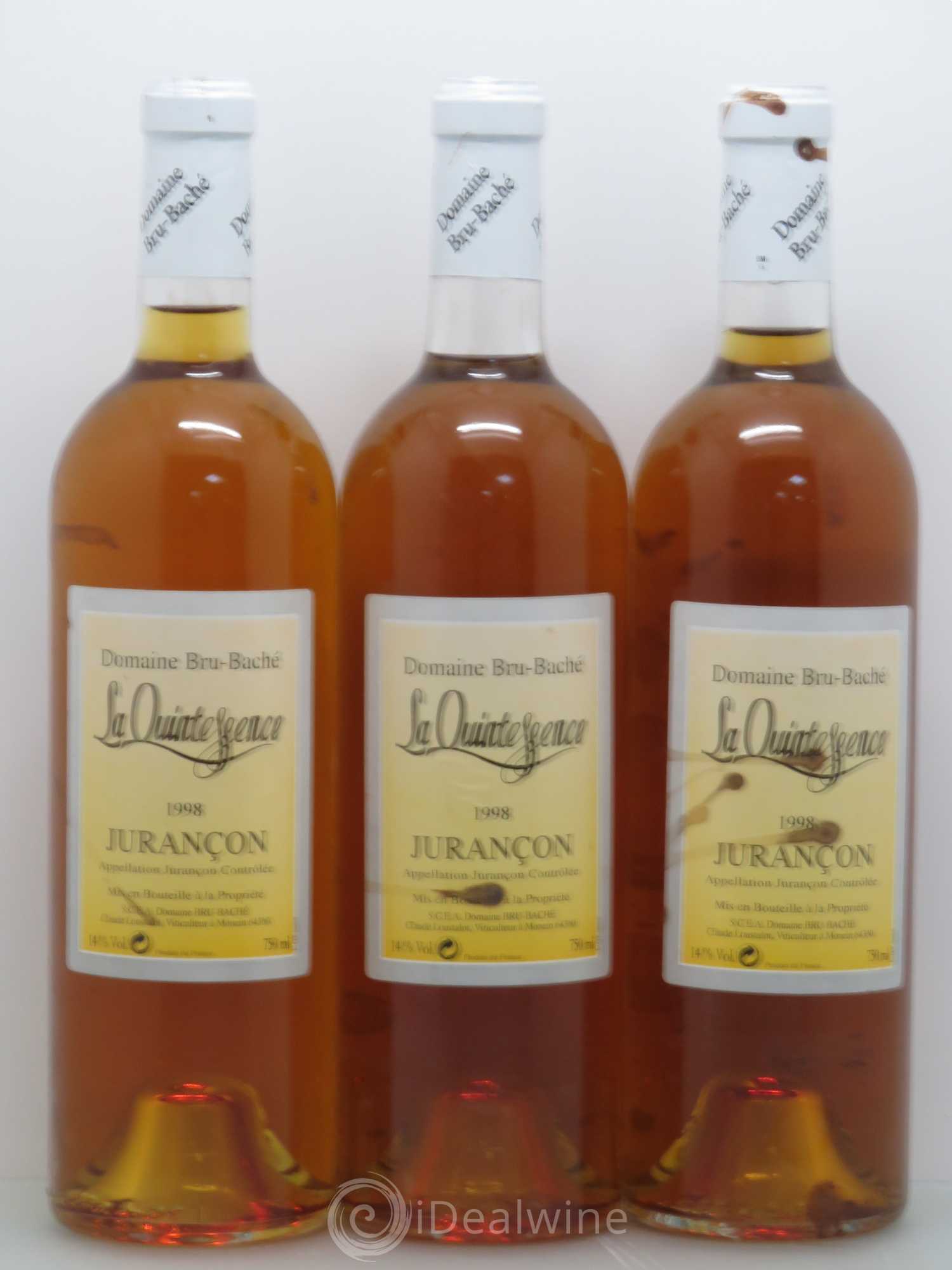 Jurançon Bru Baché Quintessence 1998 - Posten von 3 Flaschen - 0