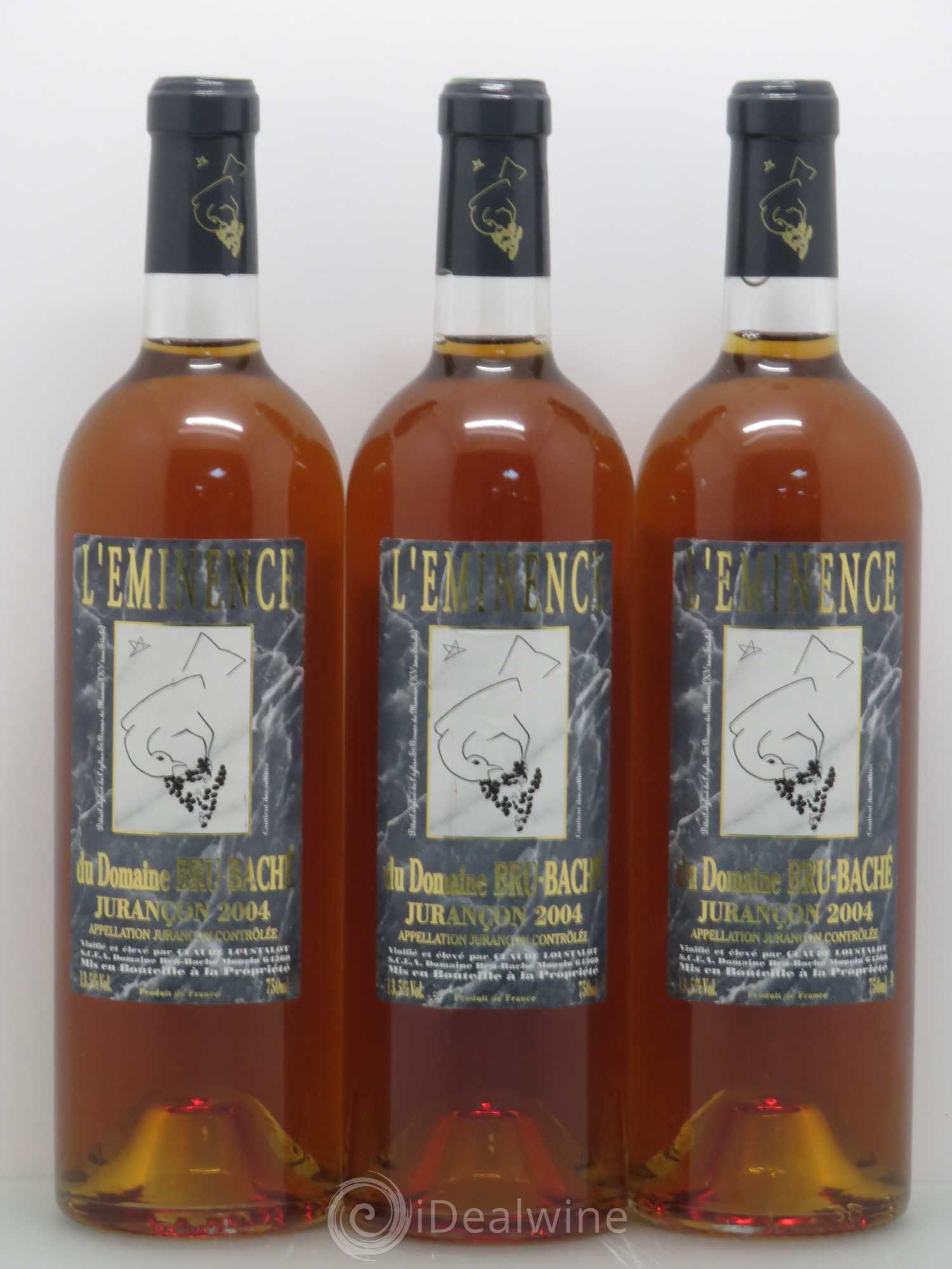 Jurançon Bru Baché Eminence 2004 - Posten von 3 Flaschen - 0