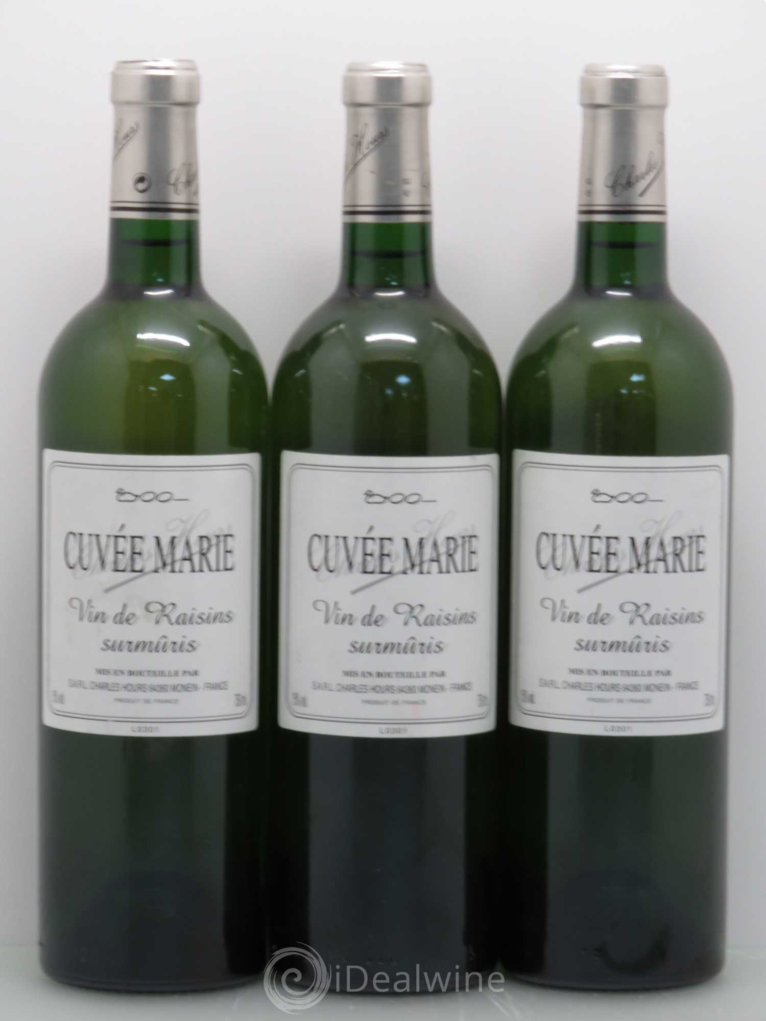 Divers Cuvée Marie Vin de Raisins Charles Hours 2003 - Posten von 3 Flaschen - 0