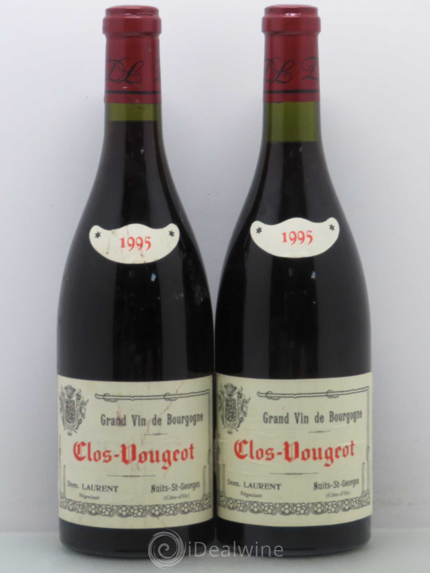 Clos de Vougeot Grand Cru Dominique Laurent 1995 - Lot de 2 bouteilles - 0