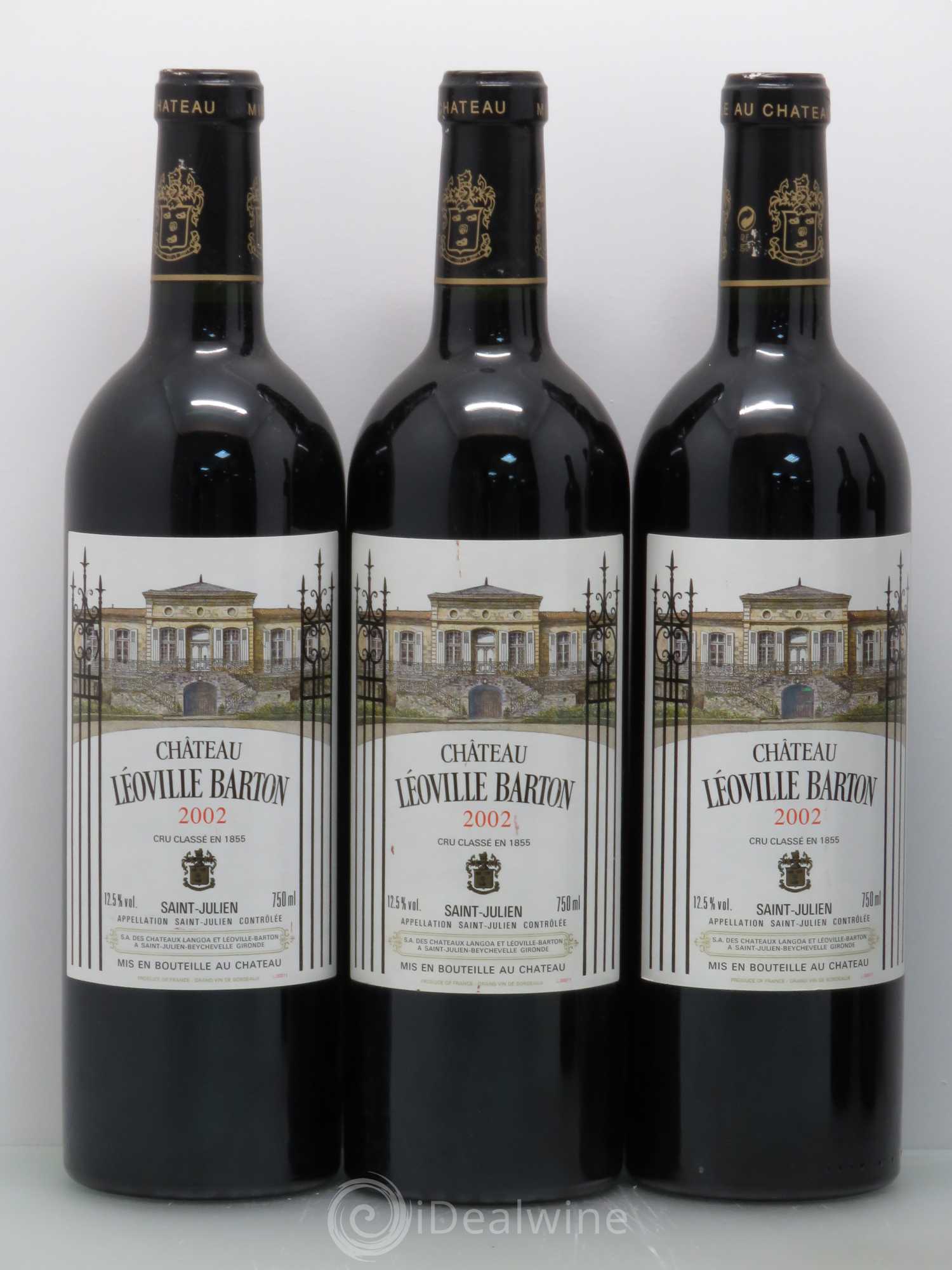 Château Léoville Barton 2ème Grand Cru Classé 2002 - Lot de 5 bouteilles - 1