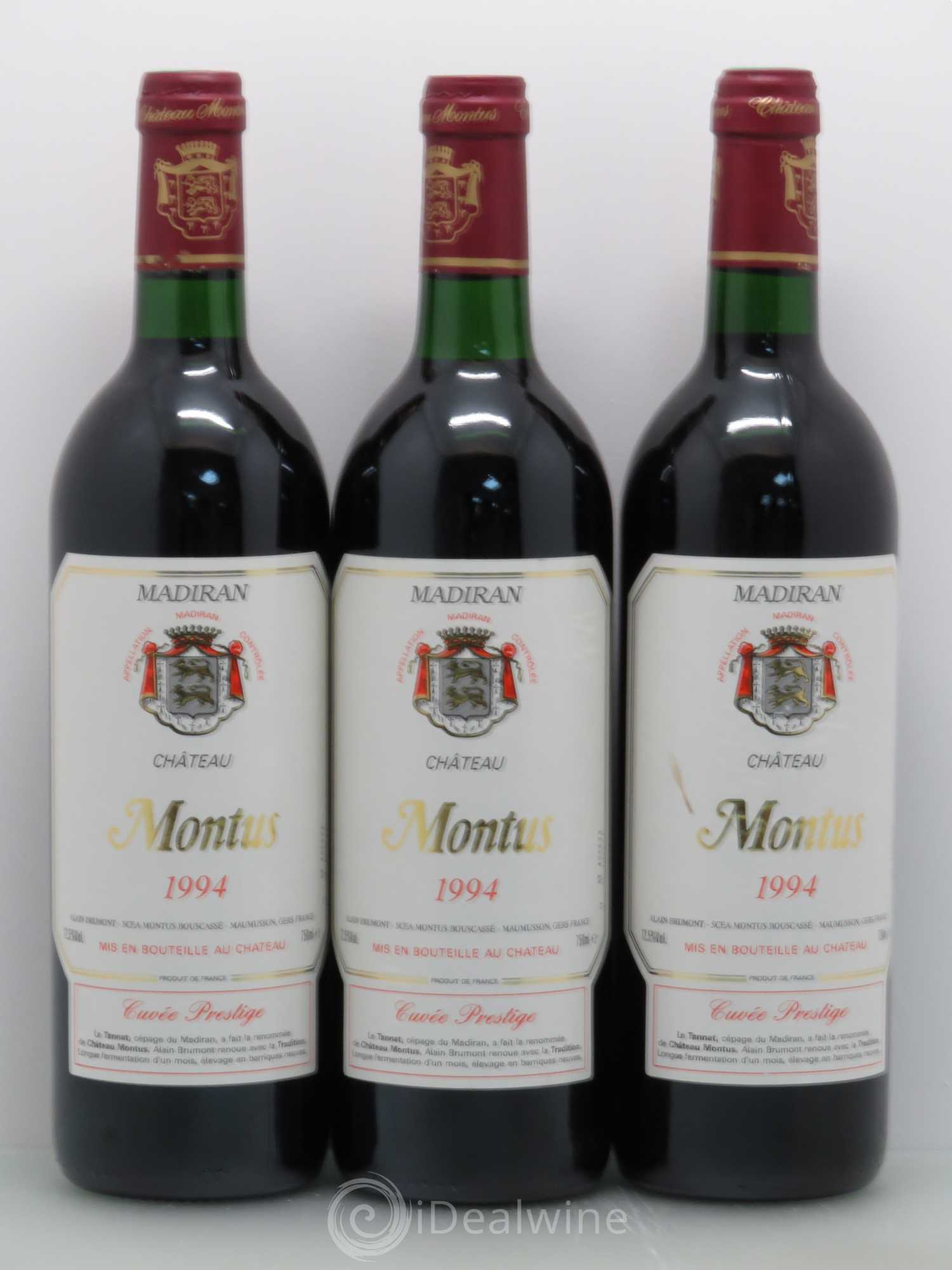 Madiran Château Montus-Prestige Alain Brumont 1994 - Lot de 6 bouteilles - 2