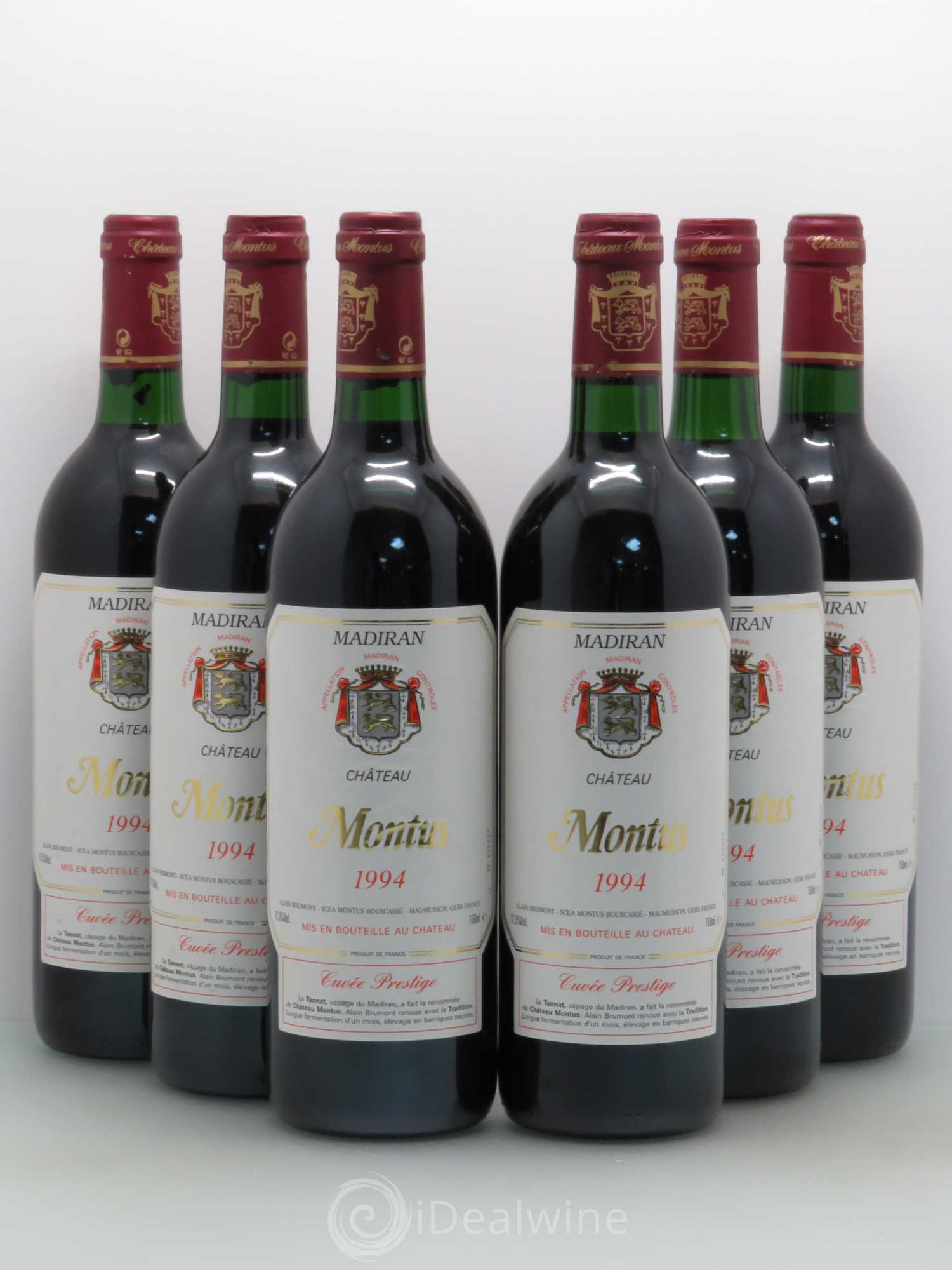 Madiran Château Montus-Prestige Alain Brumont 1994 - Lot de 6 bouteilles - 0