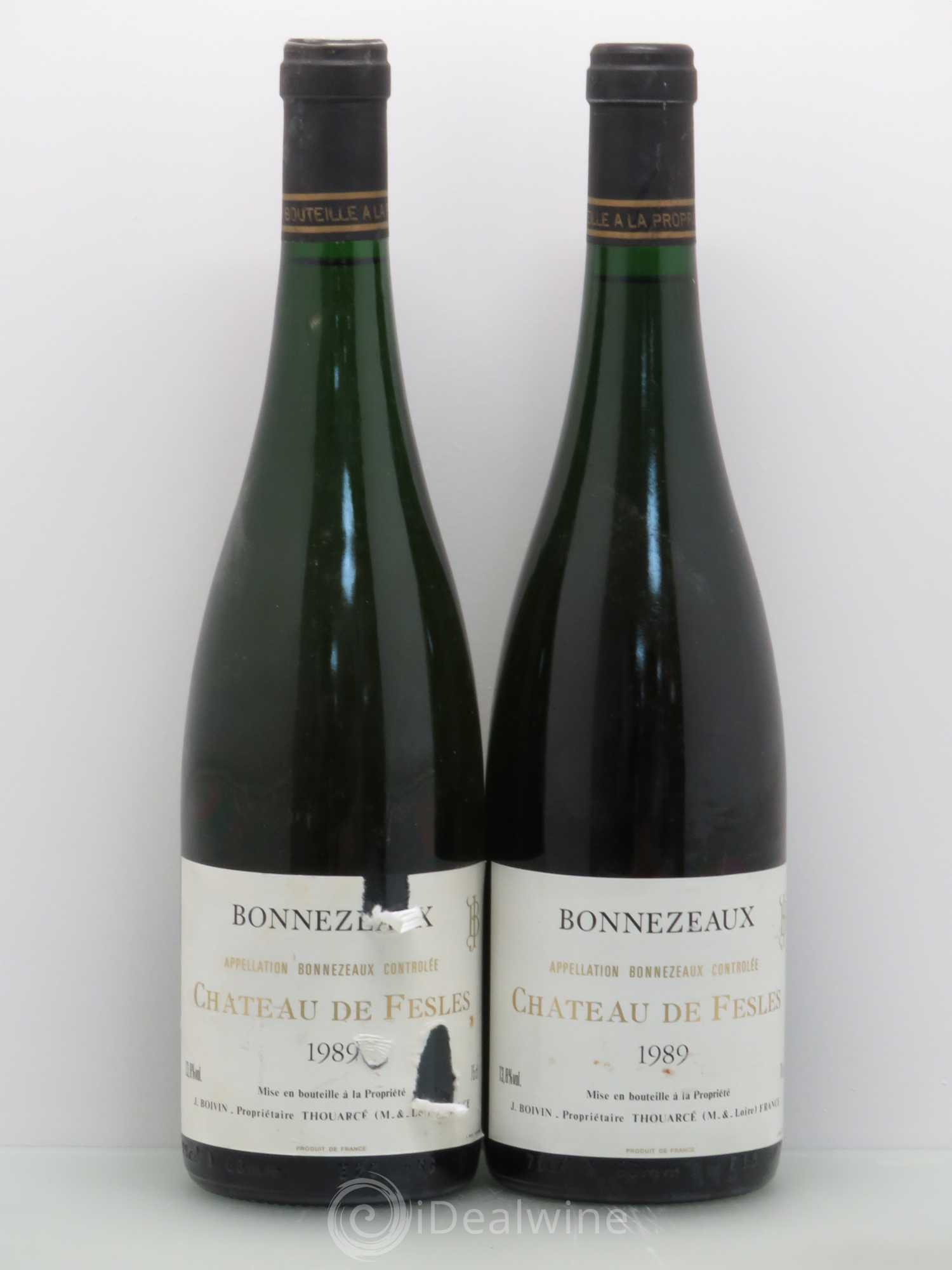 Bonnezeaux Château de Fesles 1989 - Lotto di 2 bottiglie - 0