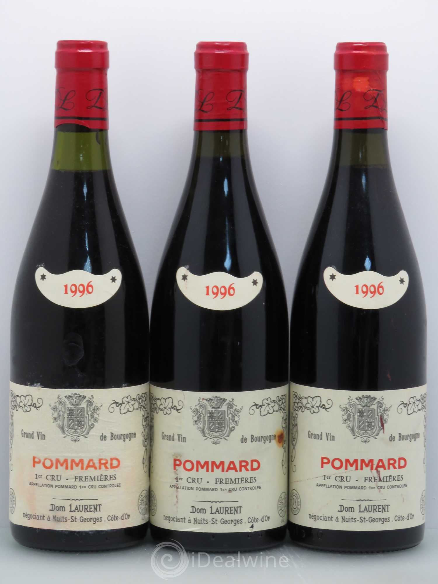Pommard 1er Cru Fremieres Domaine Laurent 1996 - Posten von 3 Flaschen - 0