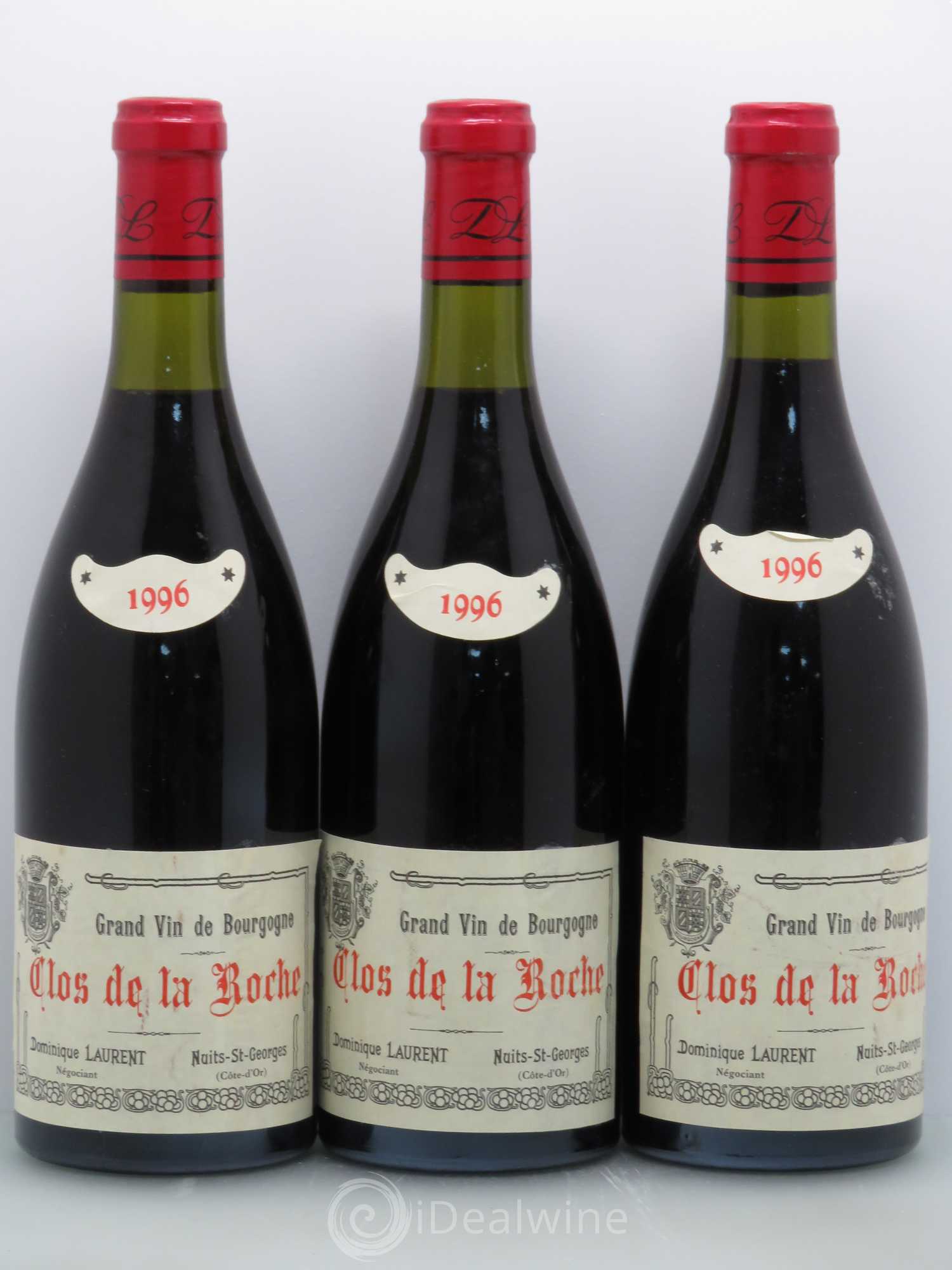 Clos de la Roche Grand Cru Domaine Laurent 1996 - Posten von 3 Flaschen - 0