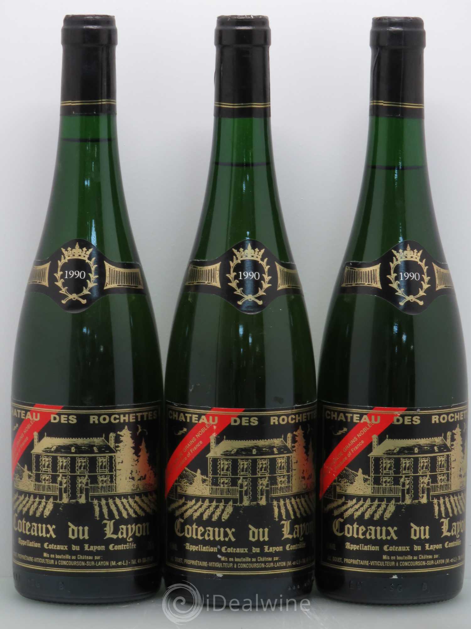 Coteaux du Layon Rochettes Sélection de Graines nobles 1990 - Lotto di 3 bottiglie - 0