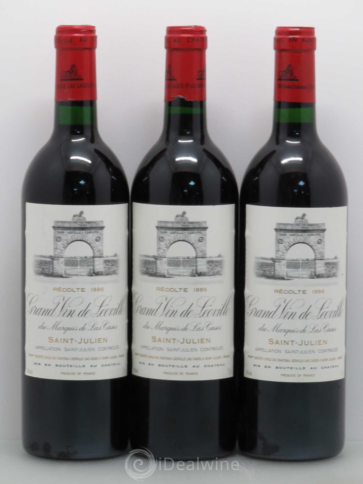 Château Léoville Las Cases 2ème Grand Cru Classé 1986 - Lot de 6 bouteilles - 2