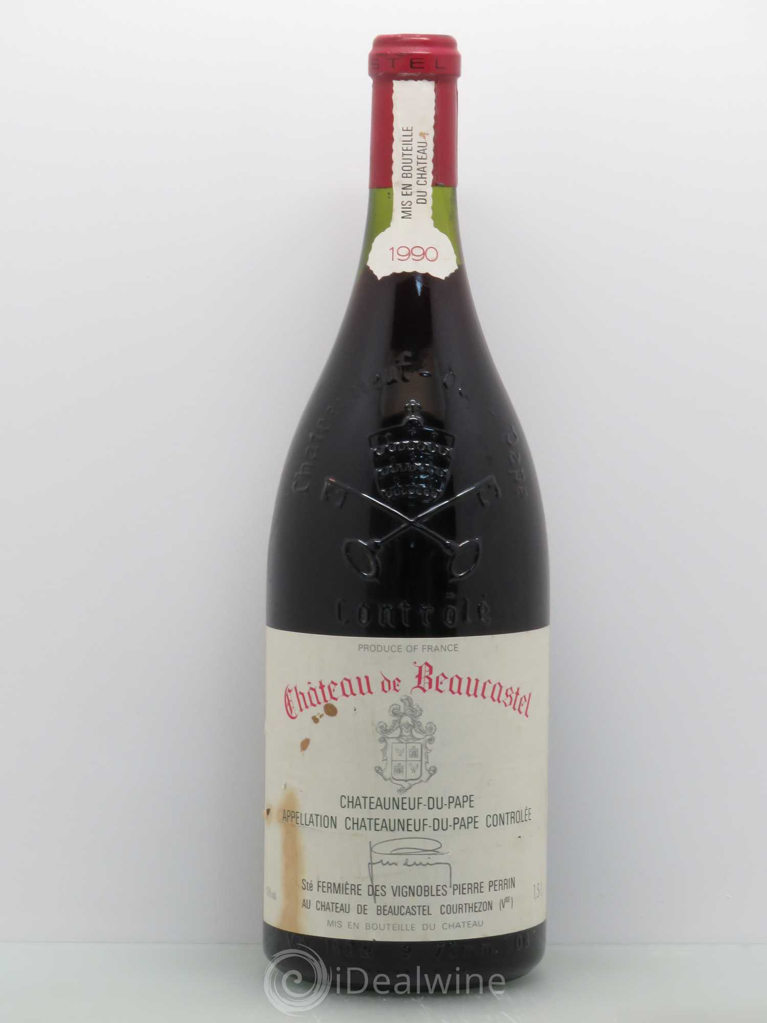 Châteauneuf-du-Pape Château de Beaucastel Famille Perrin 1990 - Lot de 1 magnum - 0