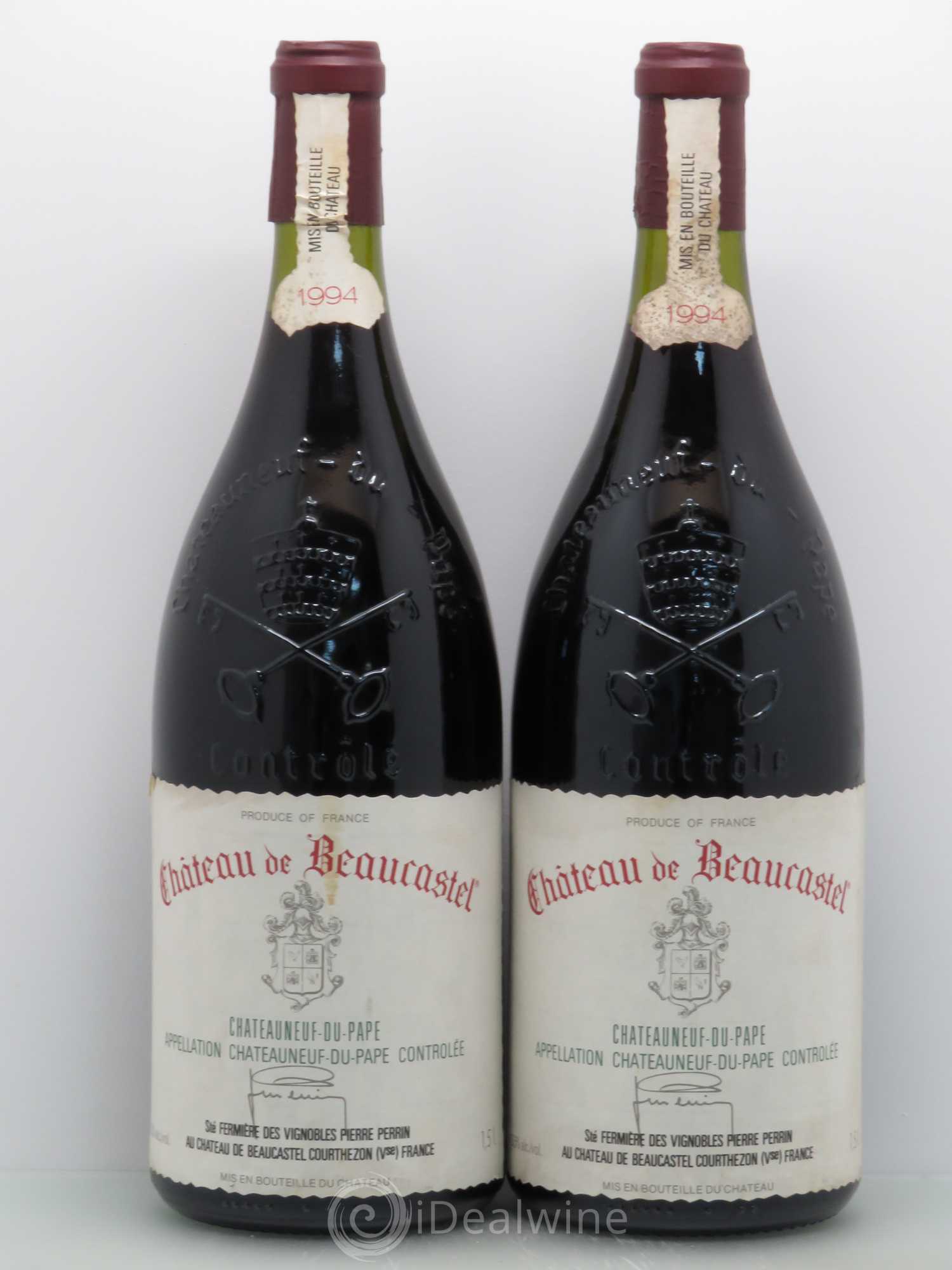 Châteauneuf-du-Pape Château de Beaucastel Famille Perrin 1994 - Lot de 2 magnums - 0