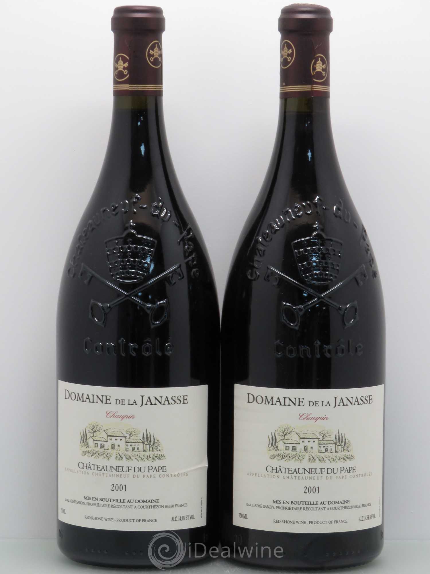 Châteauneuf-du-Pape Cuvée Chaupin La Janasse (Domaine de) 2001 - Lot de 2 magnums - 0