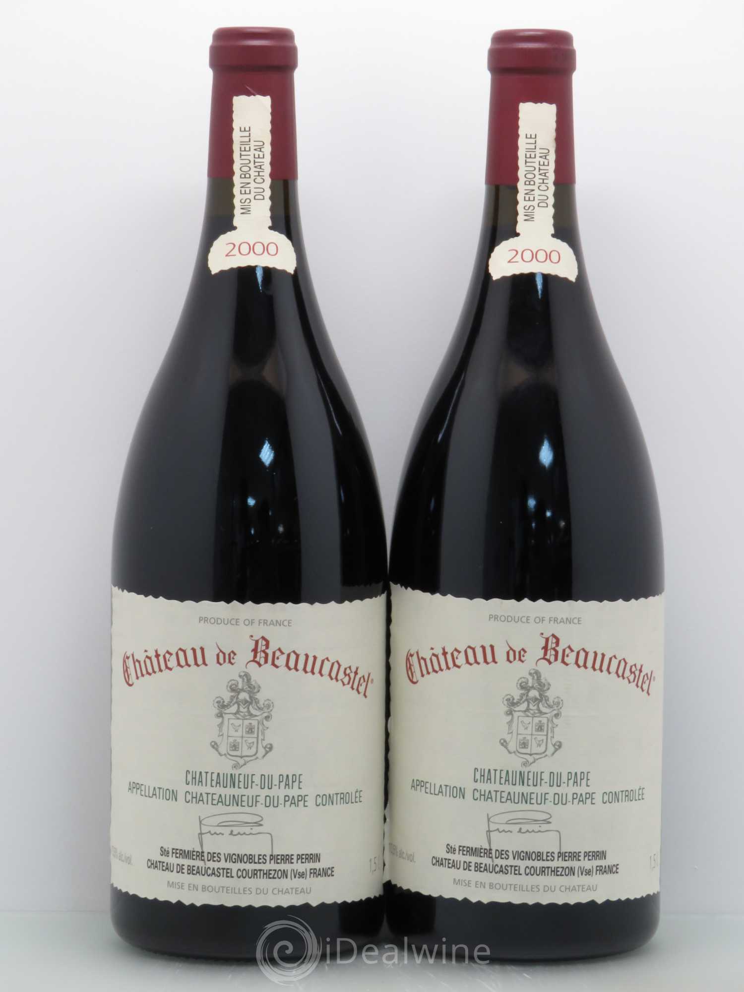 Châteauneuf-du-Pape Château de Beaucastel Famille Perrin 2000 - Lot de 2 magnums - 0
