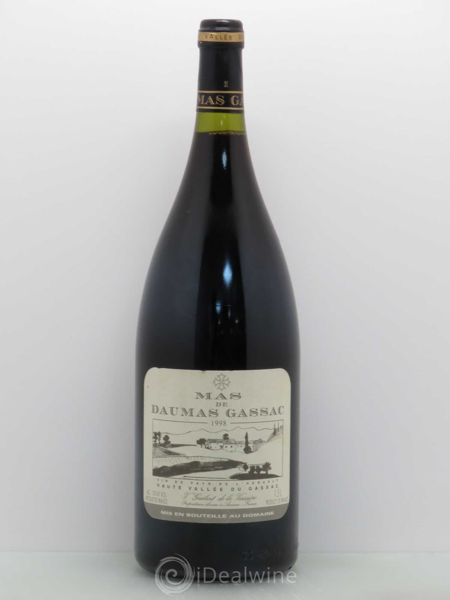 Saint-Guilhem-le-Désert - Cité d'Aniane Mas Daumas Gassac Famille Guibert de La Vaissière 1998 - Lot de 1 magnum - 0