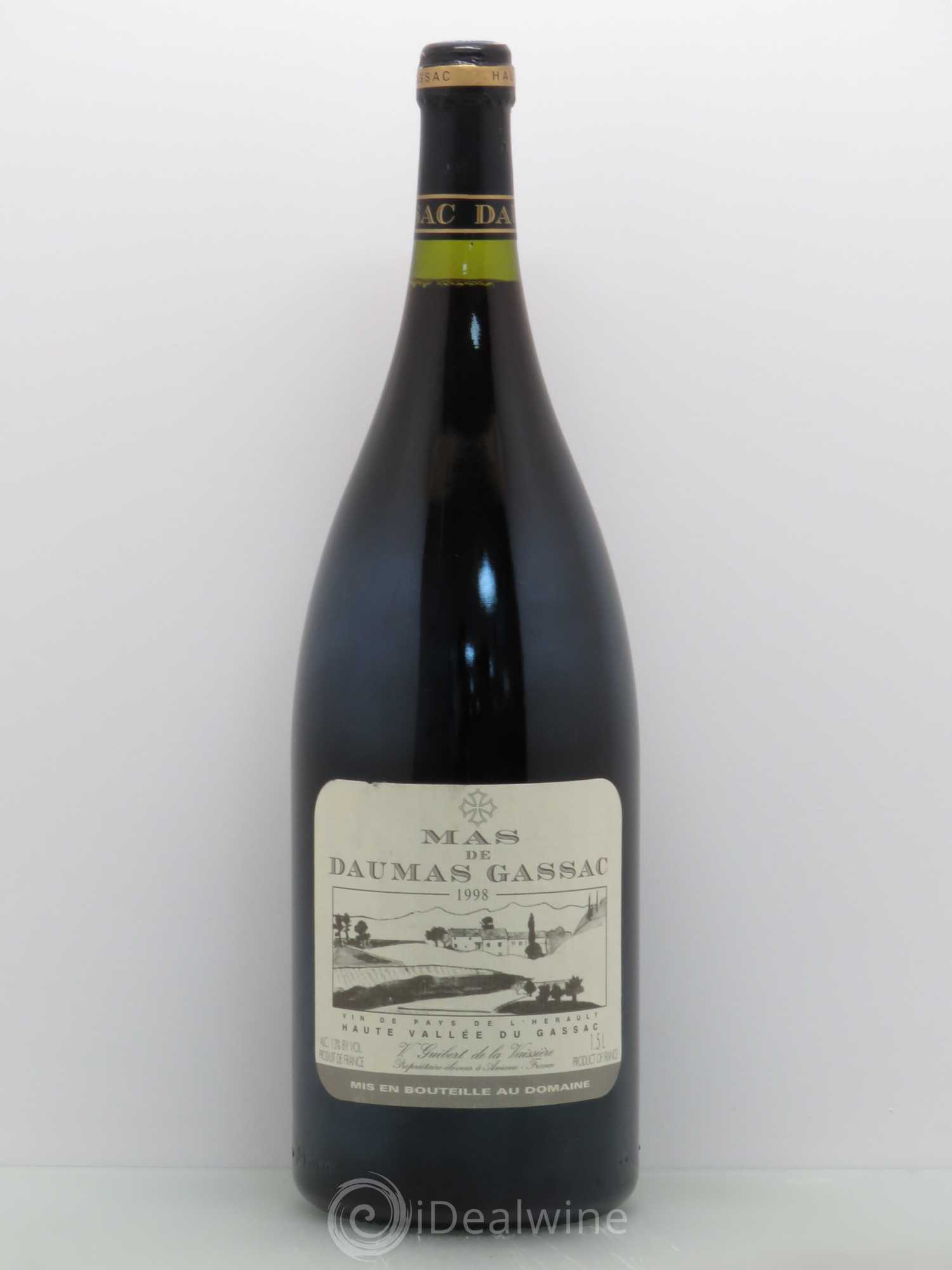 Saint-Guilhem-le-Désert - Cité d'Aniane Mas Daumas Gassac Famille Guibert de La Vaissière 1998 - Lot de 1 magnum - 0