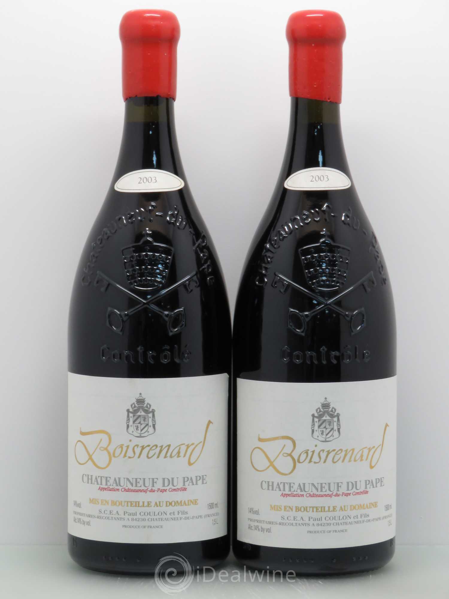 Châteauneuf-du-Pape Cuvée Boisrenard Beaurenard (Domaine de) 2003 - Lot de 2 magnums - 0