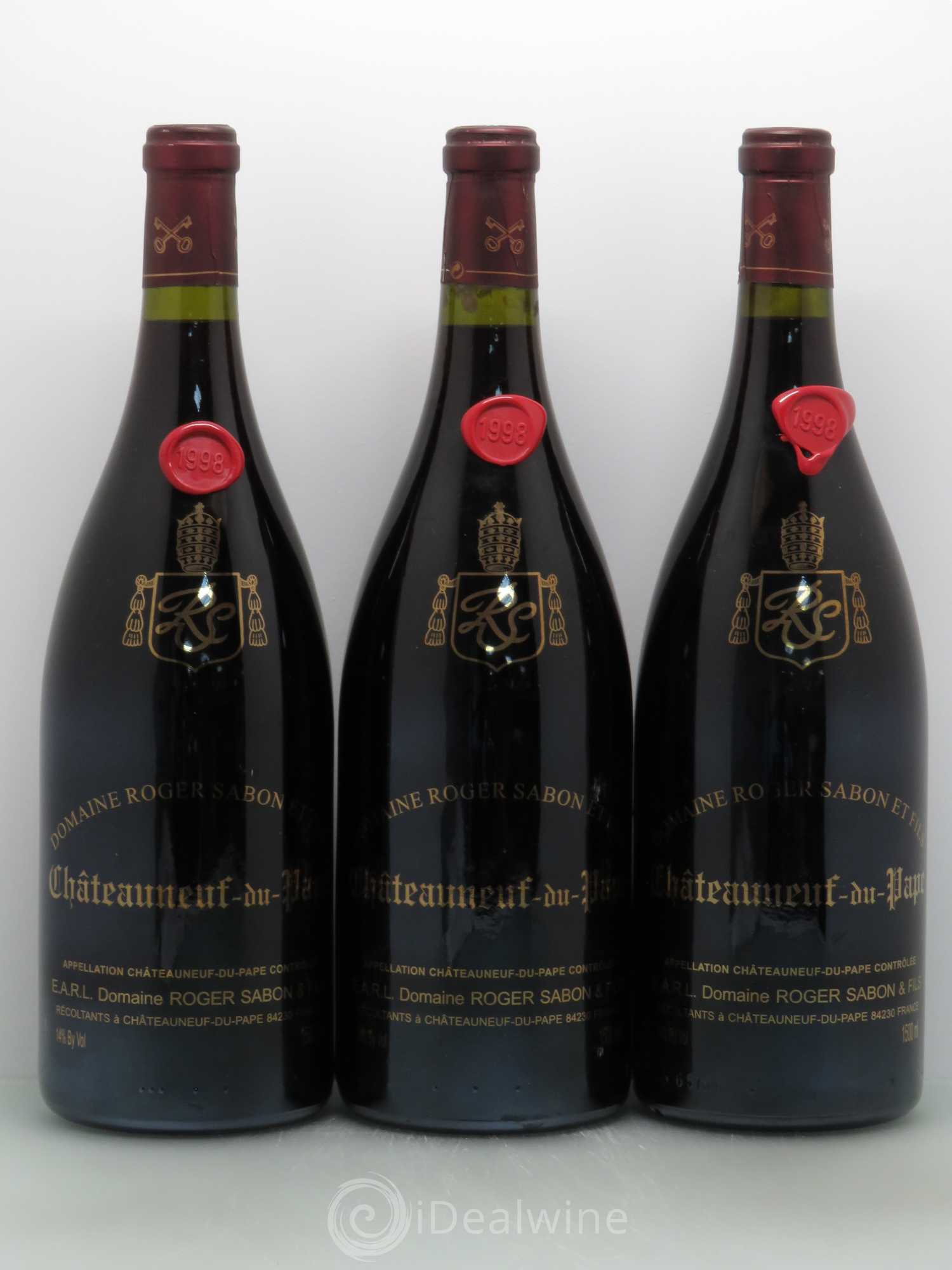 Châteauneuf-du-Pape 1998 - Lot de 3 magnums - 0