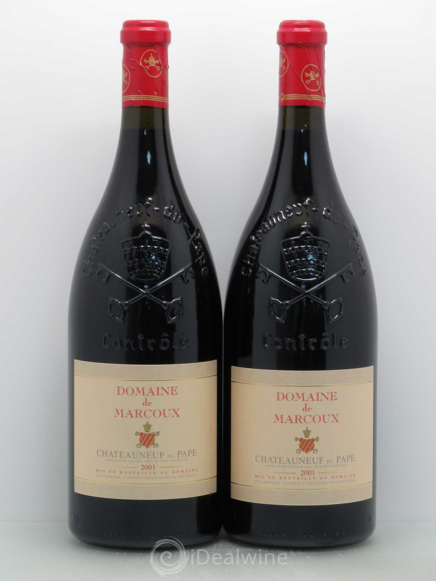 Châteauneuf-du-Pape Marcoux (Domaine de) 2001 - Lot de 2 magnums - 0
