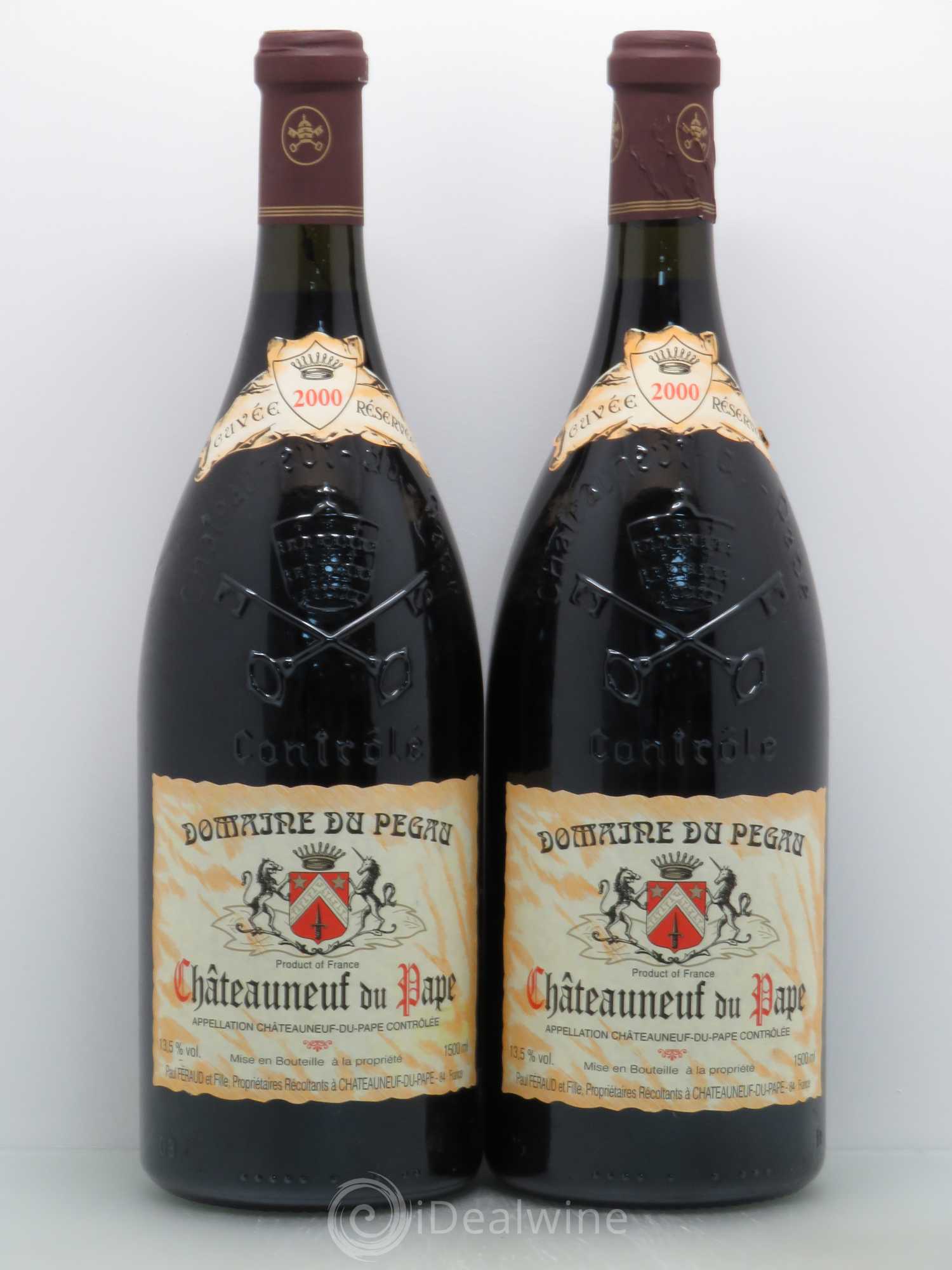 Châteauneuf-du-Pape Domaine du Pégau Cuvée Réservée Paul et Laurence Féraud 2000 - Lot de 2 magnums - 0