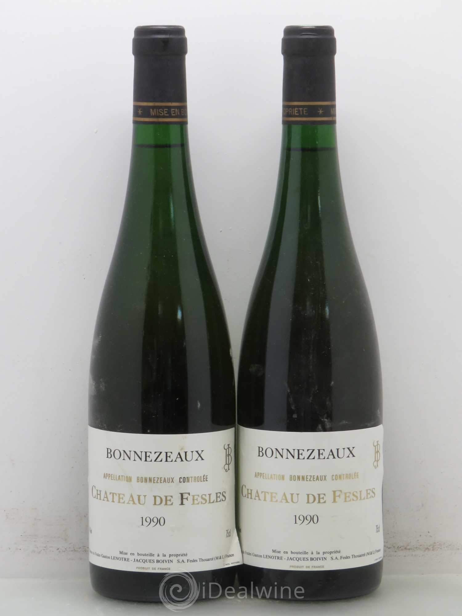 Bonnezeaux Château de Fesles 1990 - Lotto di 2 bottiglie - 0