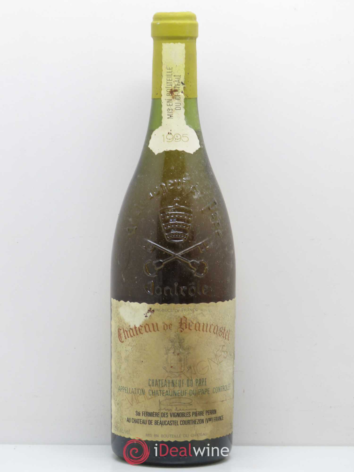 Châteauneuf-du-Pape Château de Beaucastel Vieilles vignes Roussanne Famille Perrin Vieilles Vignes 1995 - Lot de 1 bouteille - 0