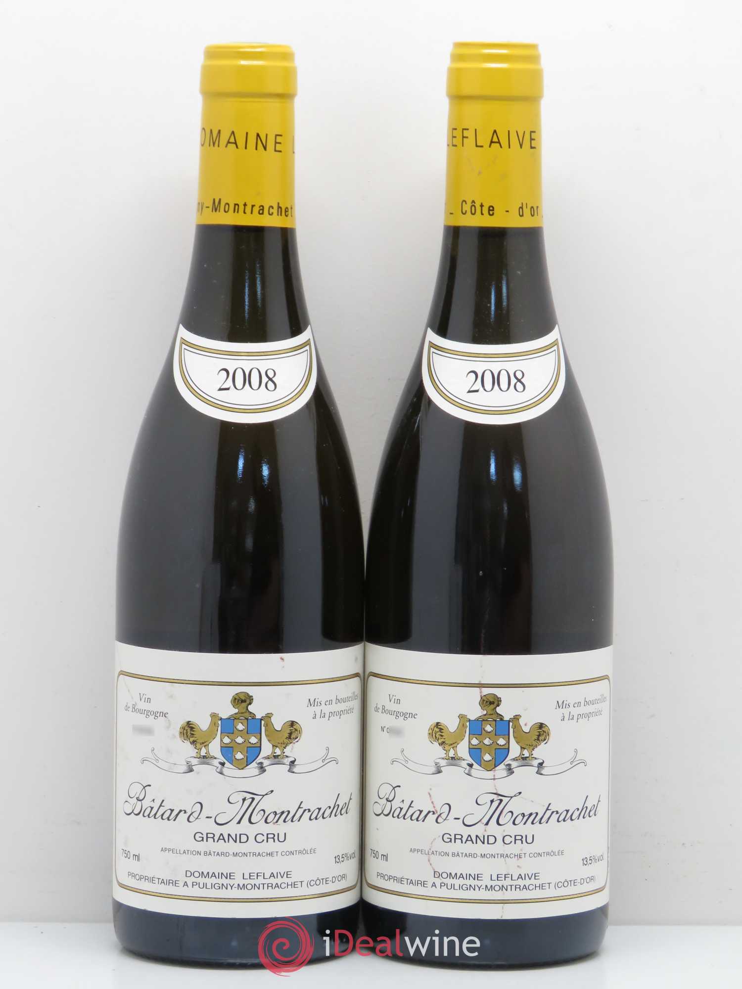 Bâtard-Montrachet Grand Cru Leflaive (Domaine) 2008 - Lotto di 2 bottiglie - 0