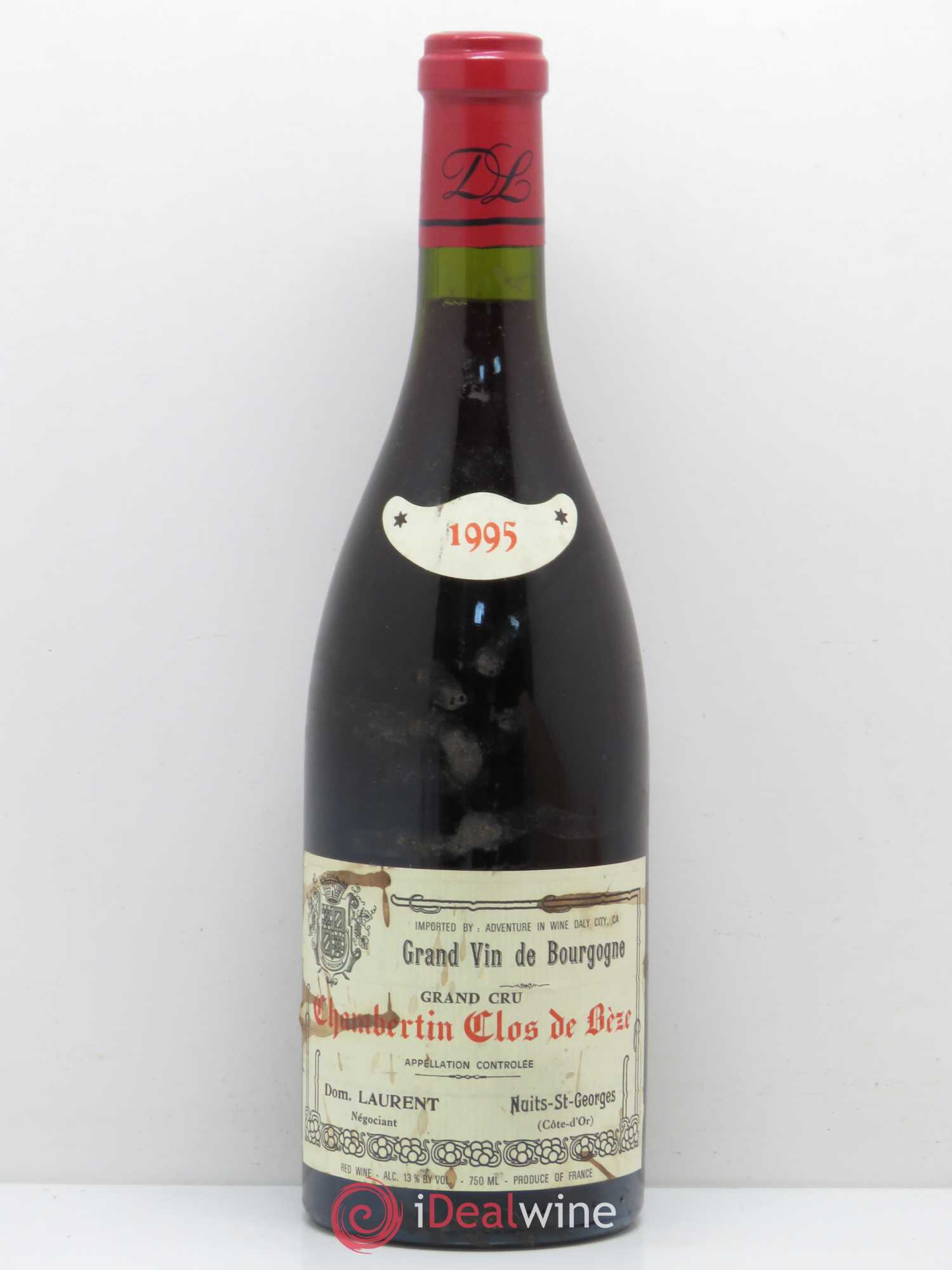 Chambertin Clos de Bèze Grand Cru Grande cuvée Vieilles vignes Dominique Laurent 1995 - Lot de 1 bouteille - 0